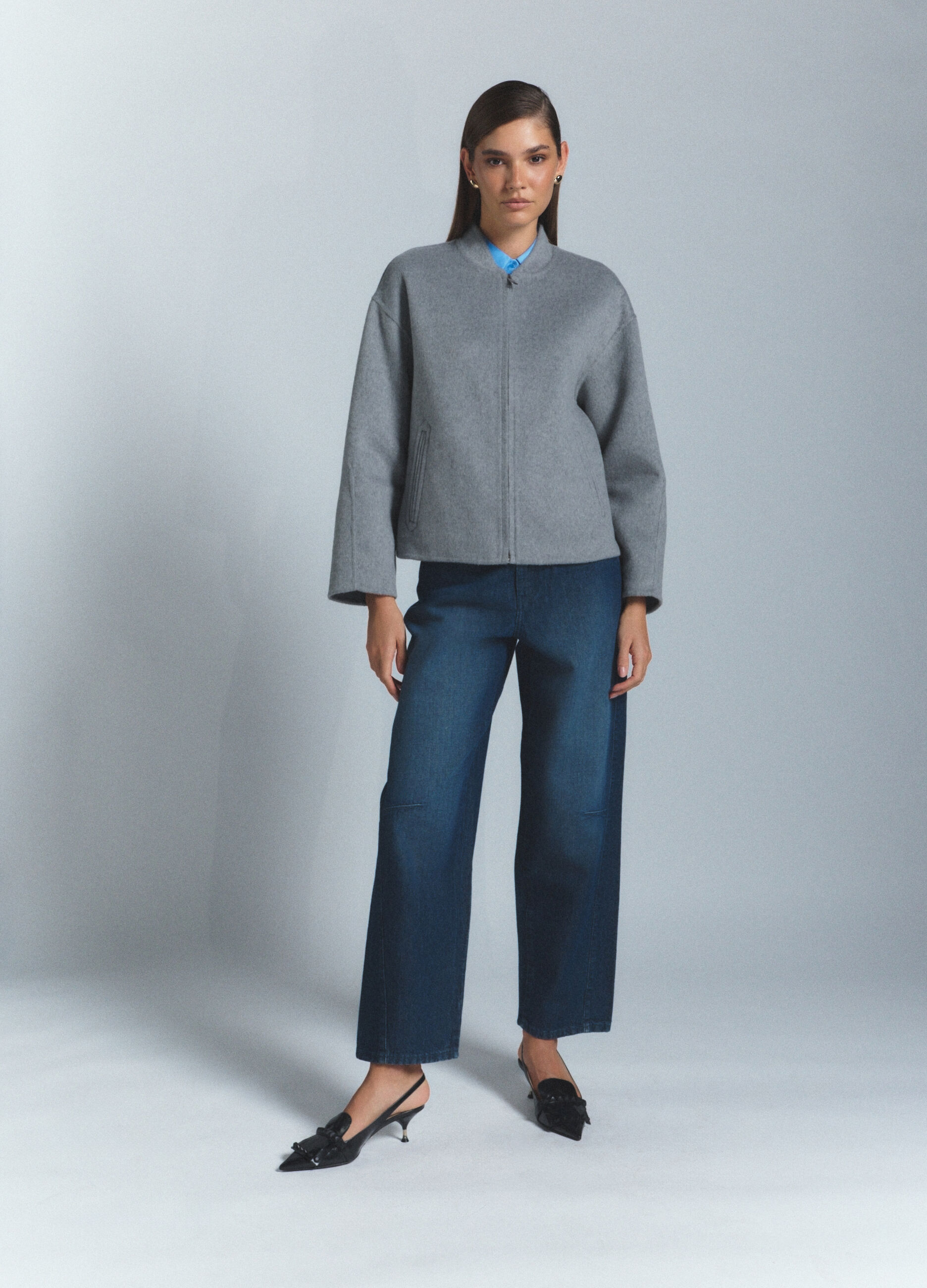 Giacca misto lana donna_5