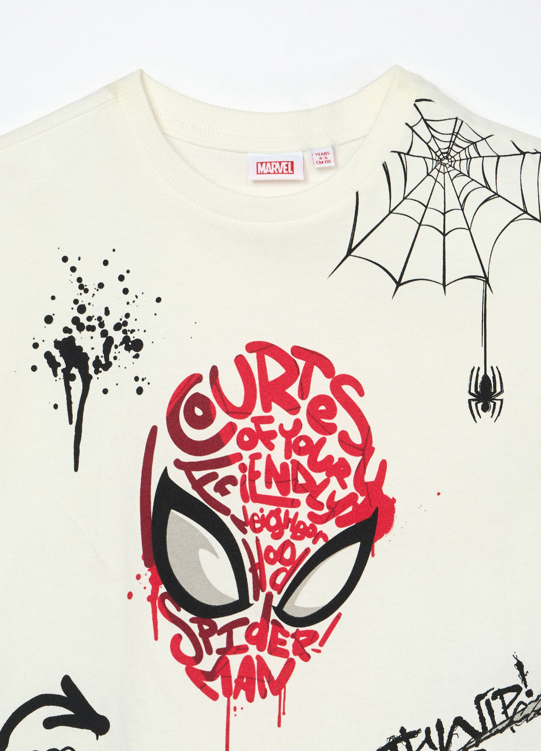 T-shirt Spider-Man a maniche corte in puro cotone bambino_2