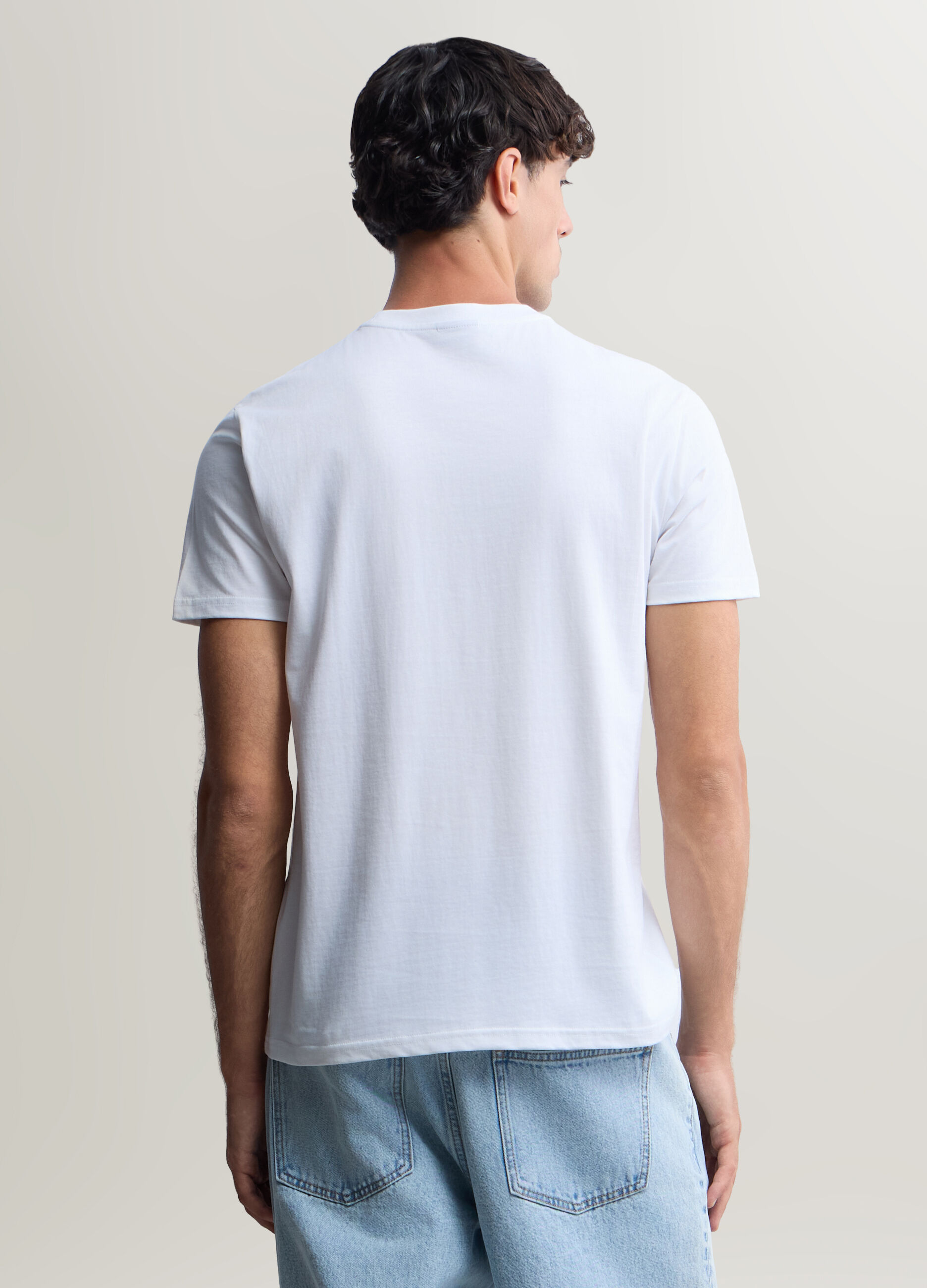 T-shirt girocollo in cotone con stampa Hard Rock Cafe uomo