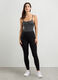 Leggings in jersey di cotone stretch fitness donna_0