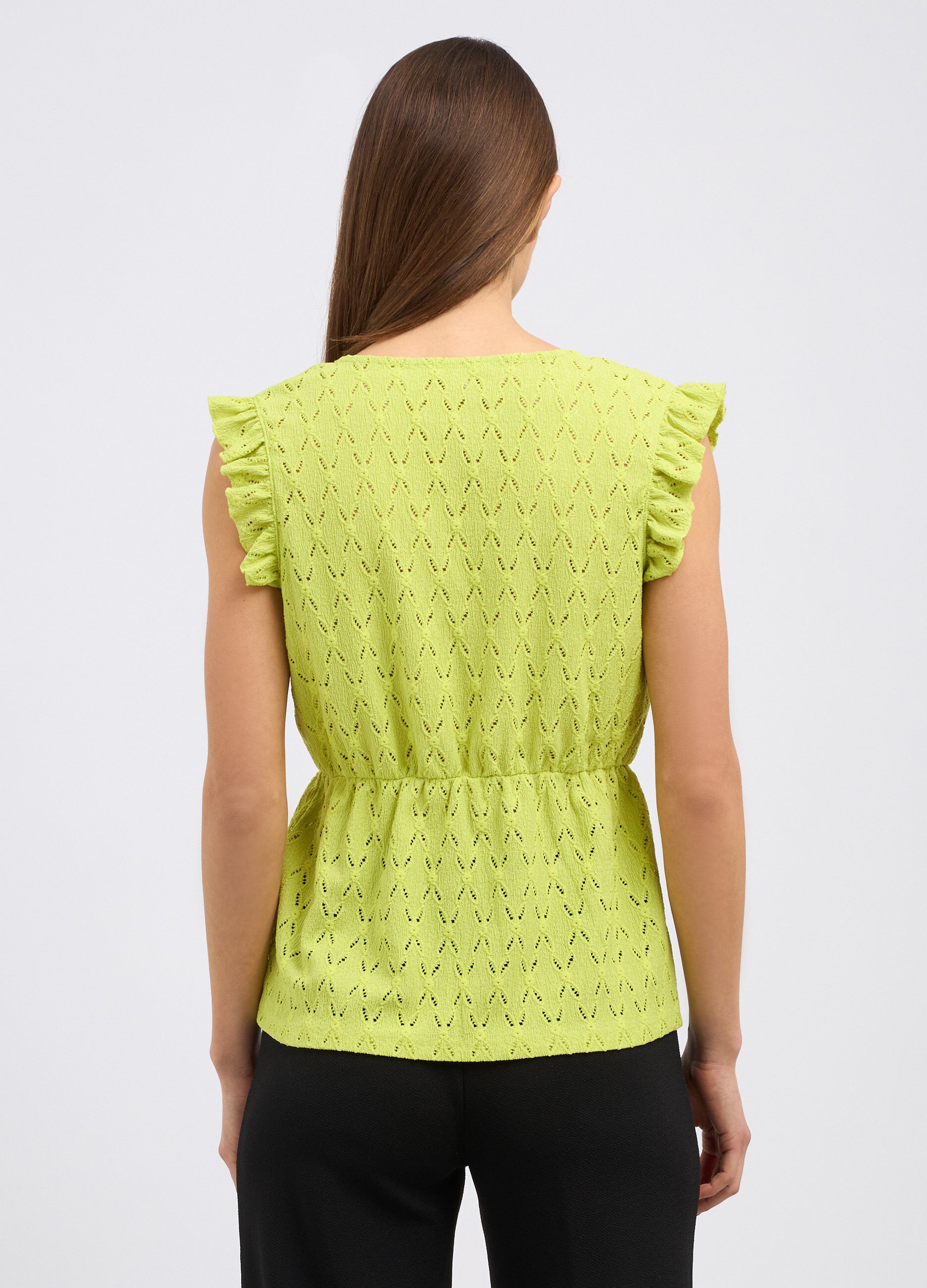 Blusa con rouches donna_1