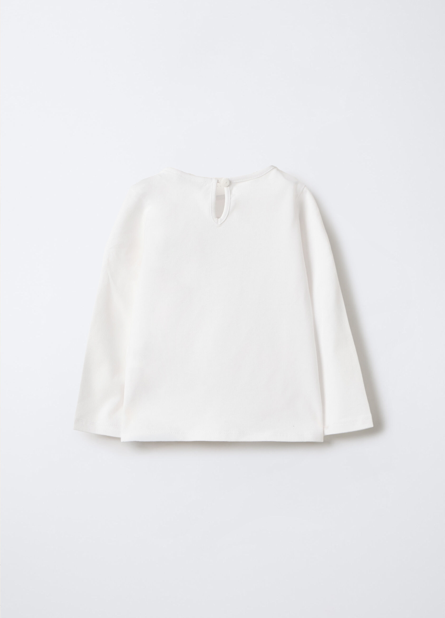 T-shirt in jersey di cotone stretch bimba_1