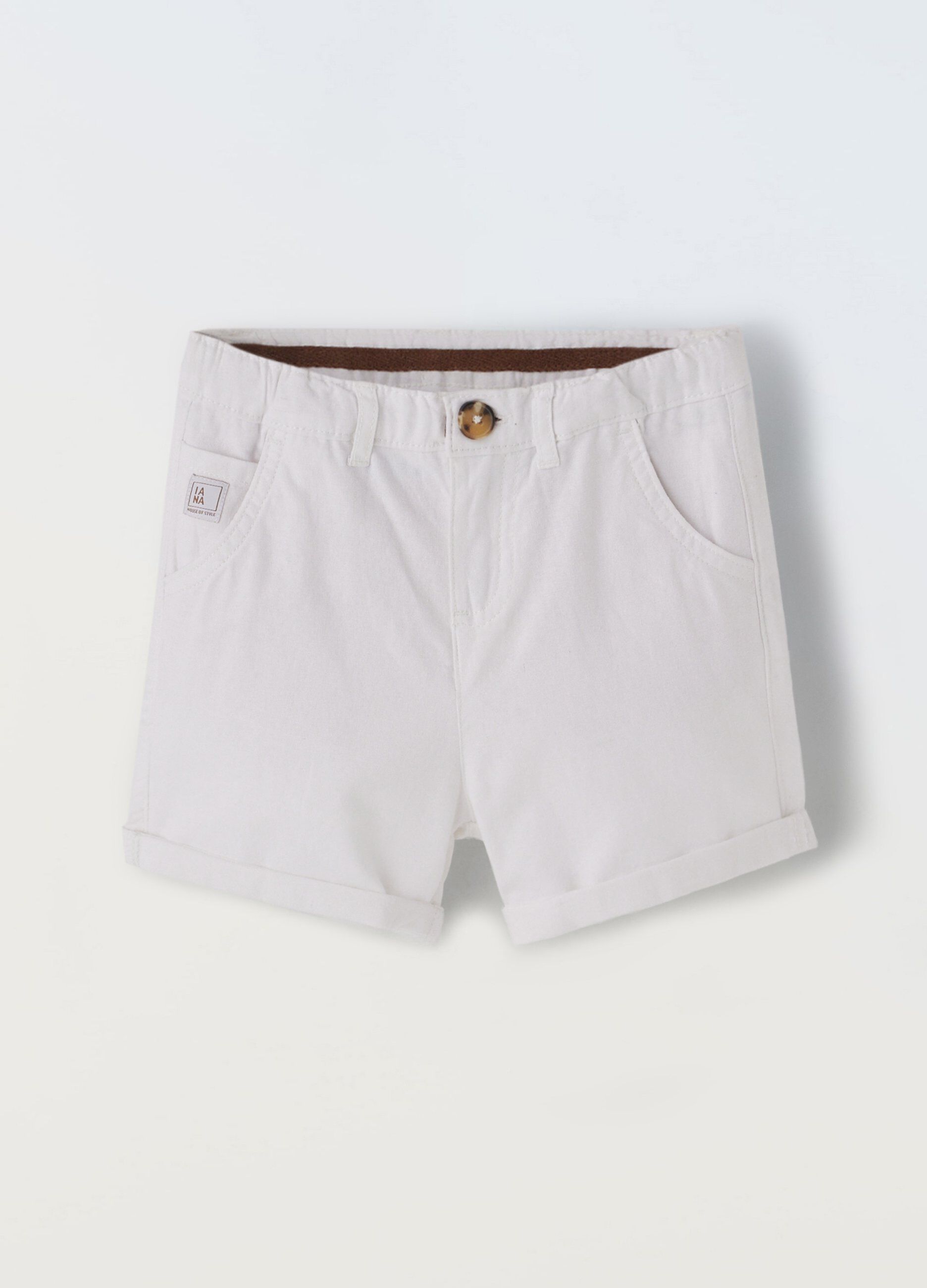 Shorts in misto lino IANA bambino_0