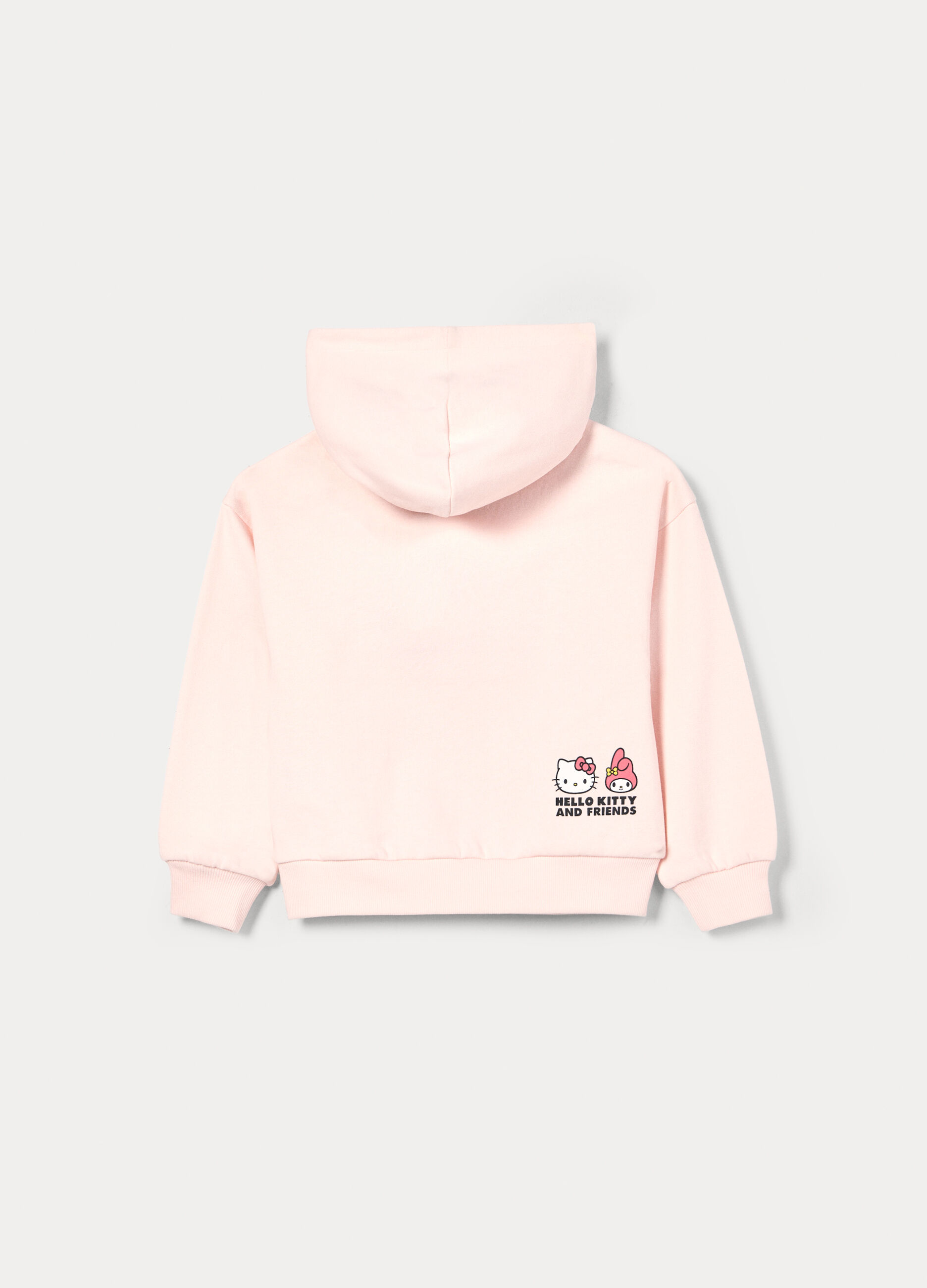 Felpa Hello Kitty con cappuccio misto cotone bambina_1