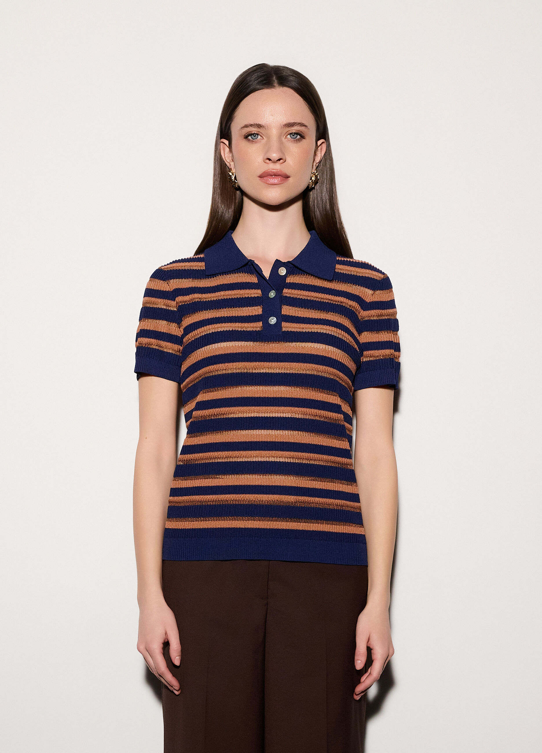 Polo a righe donna_1