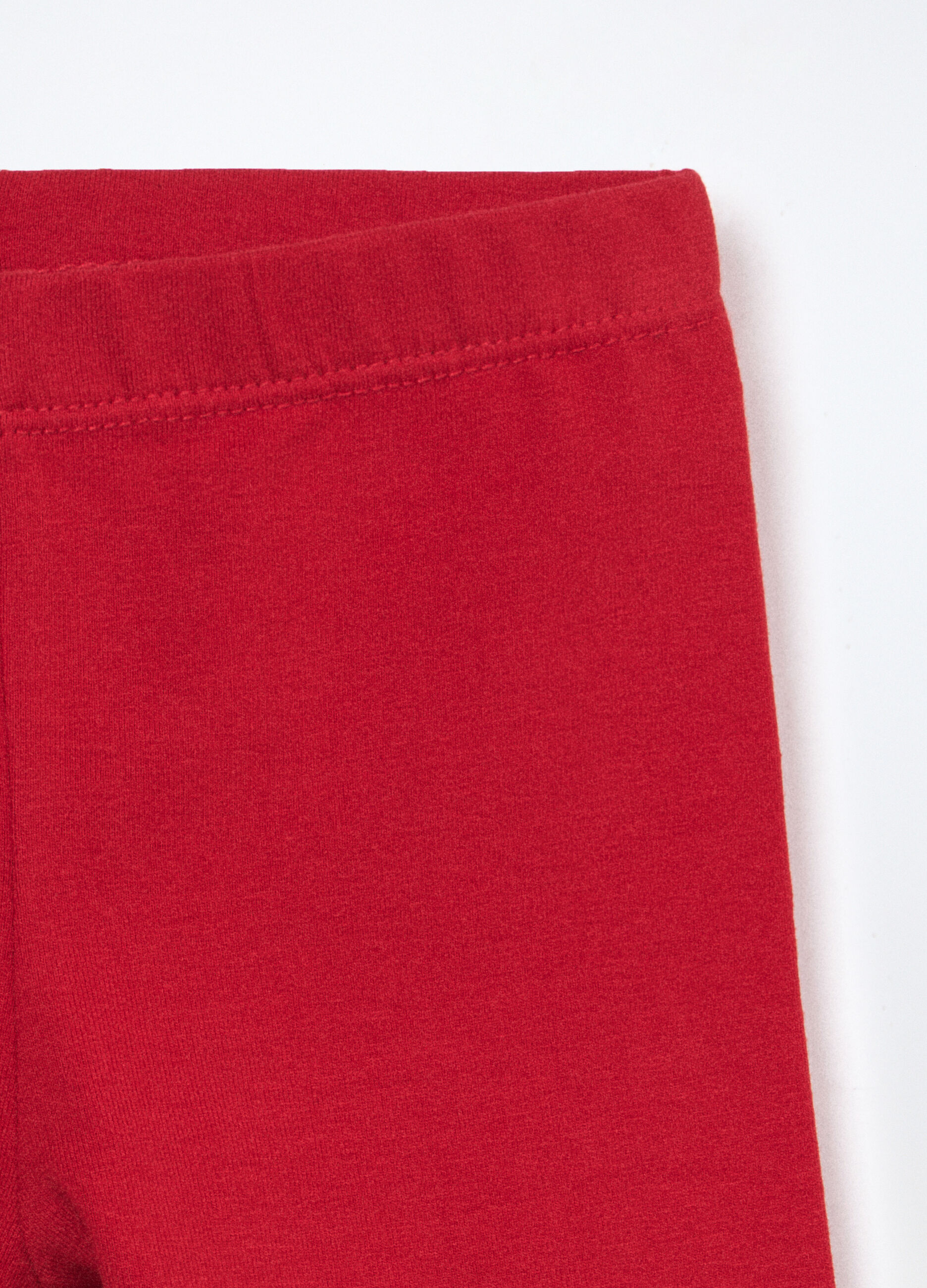 Leggings in jersey di cotone stretch neonata_2