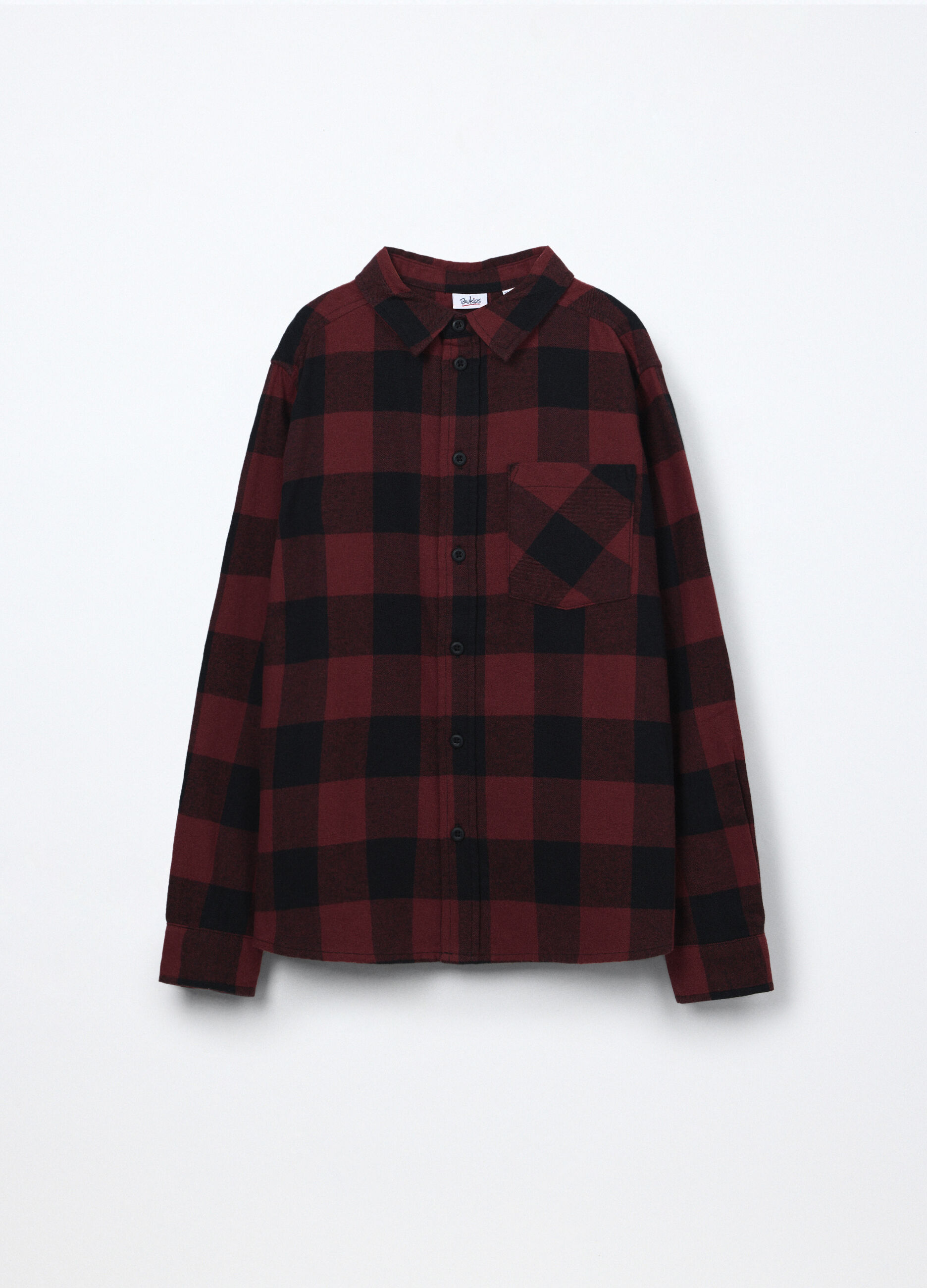 Camicia in flanella misto cotone ragazzo_0