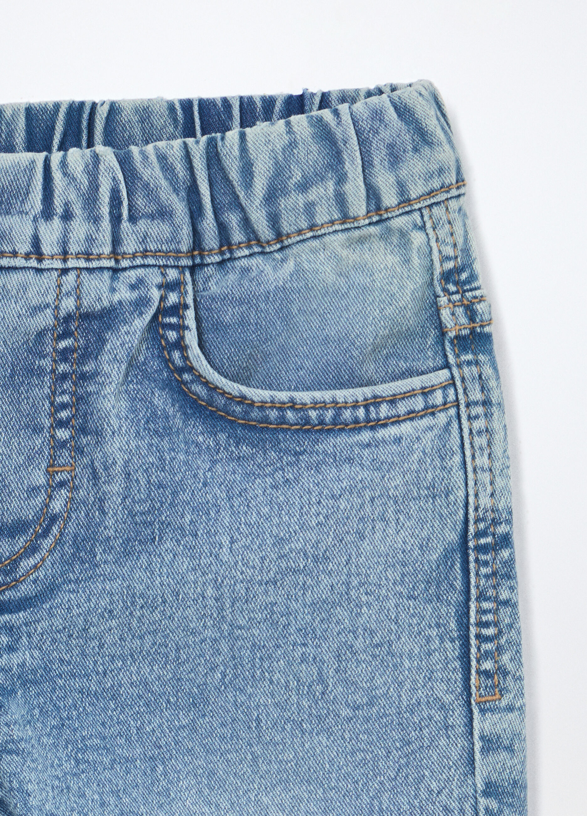 Pantaloni in denim di misto cotone bambino_2