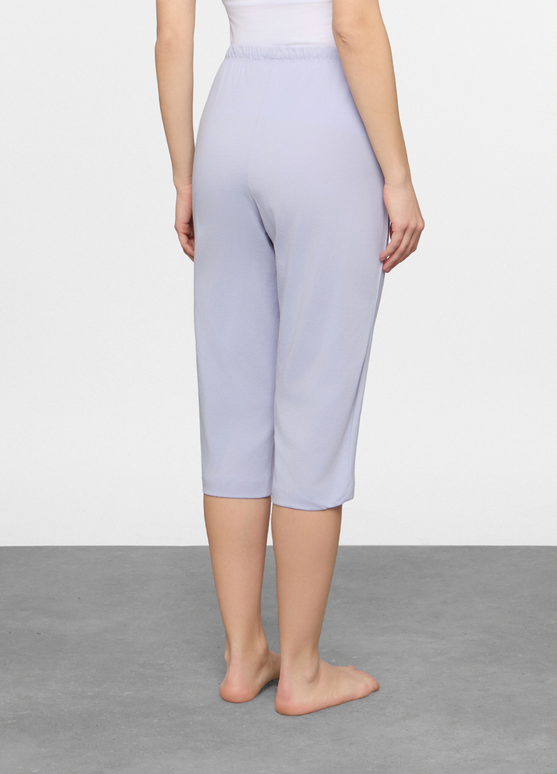 Pantalone pigiama capri regular fit donna_1