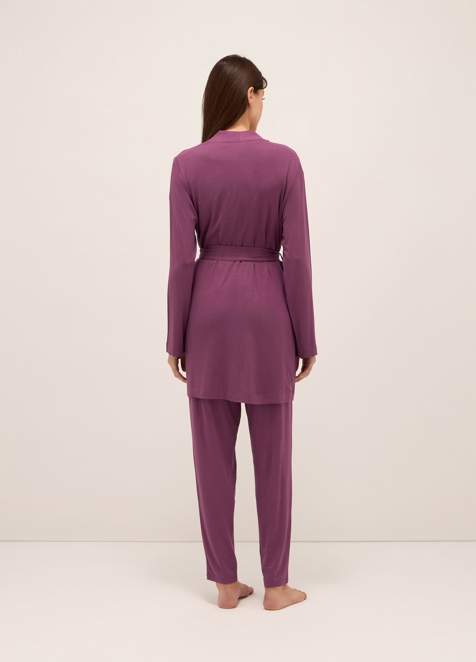 Vestaglia in modal stretch donna