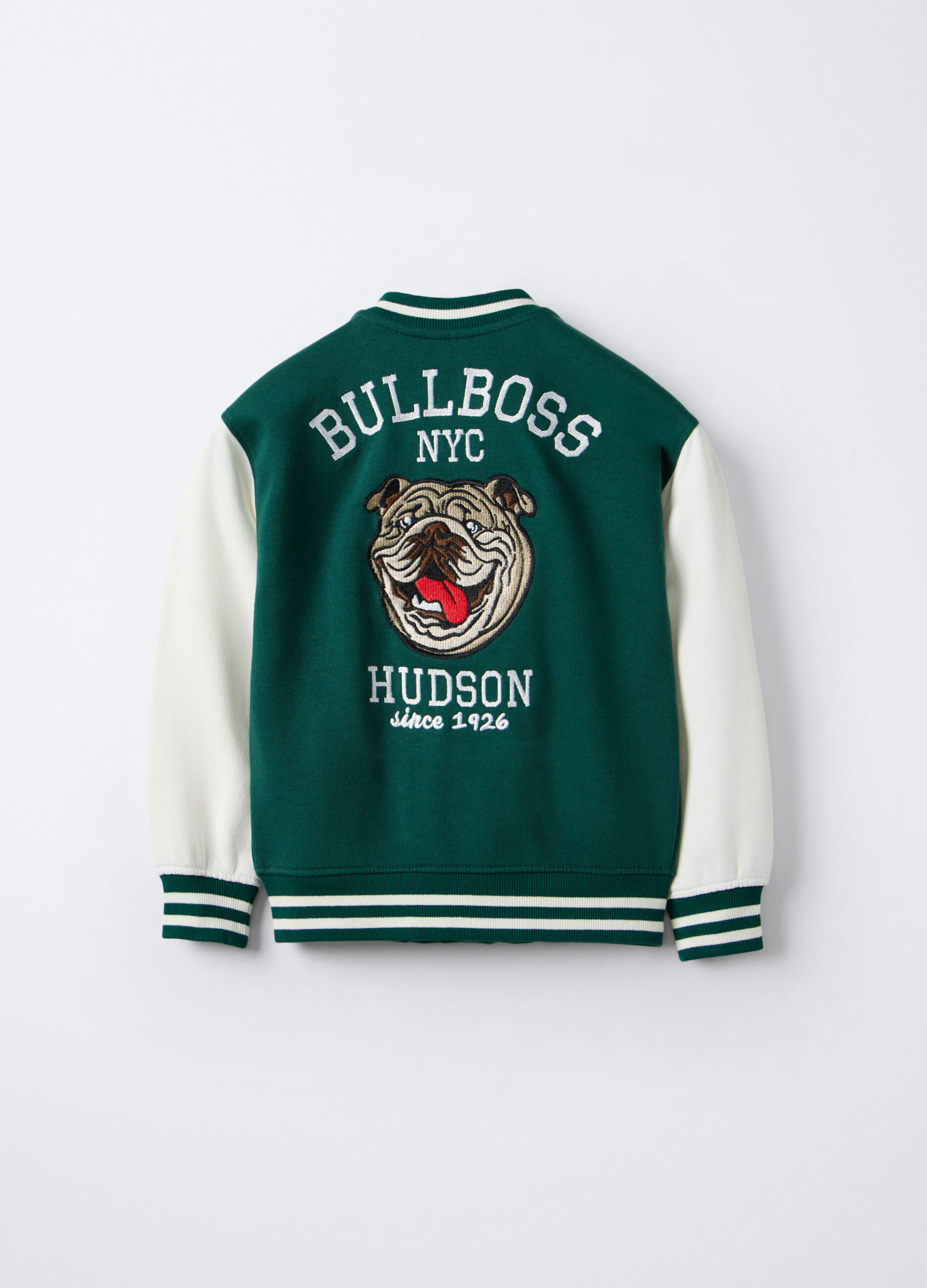 Felpa varsity misto cotone bambino_1