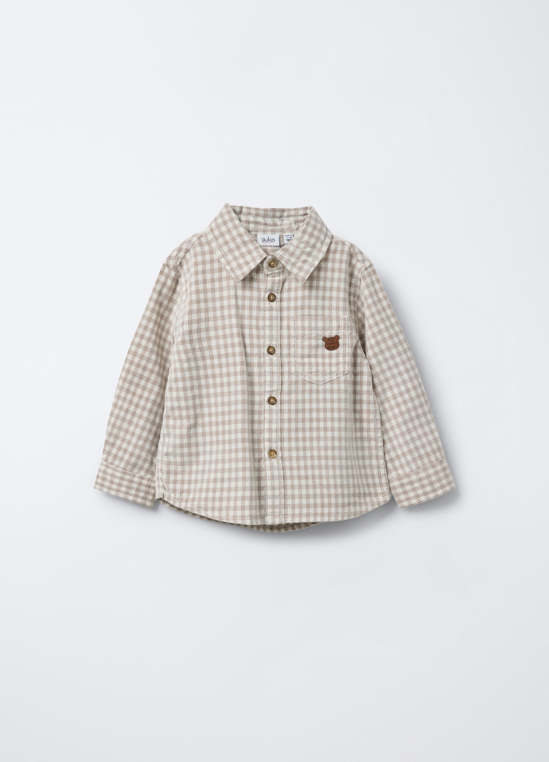 Camicia in puro cotone con colletto alla francese bimbo_0