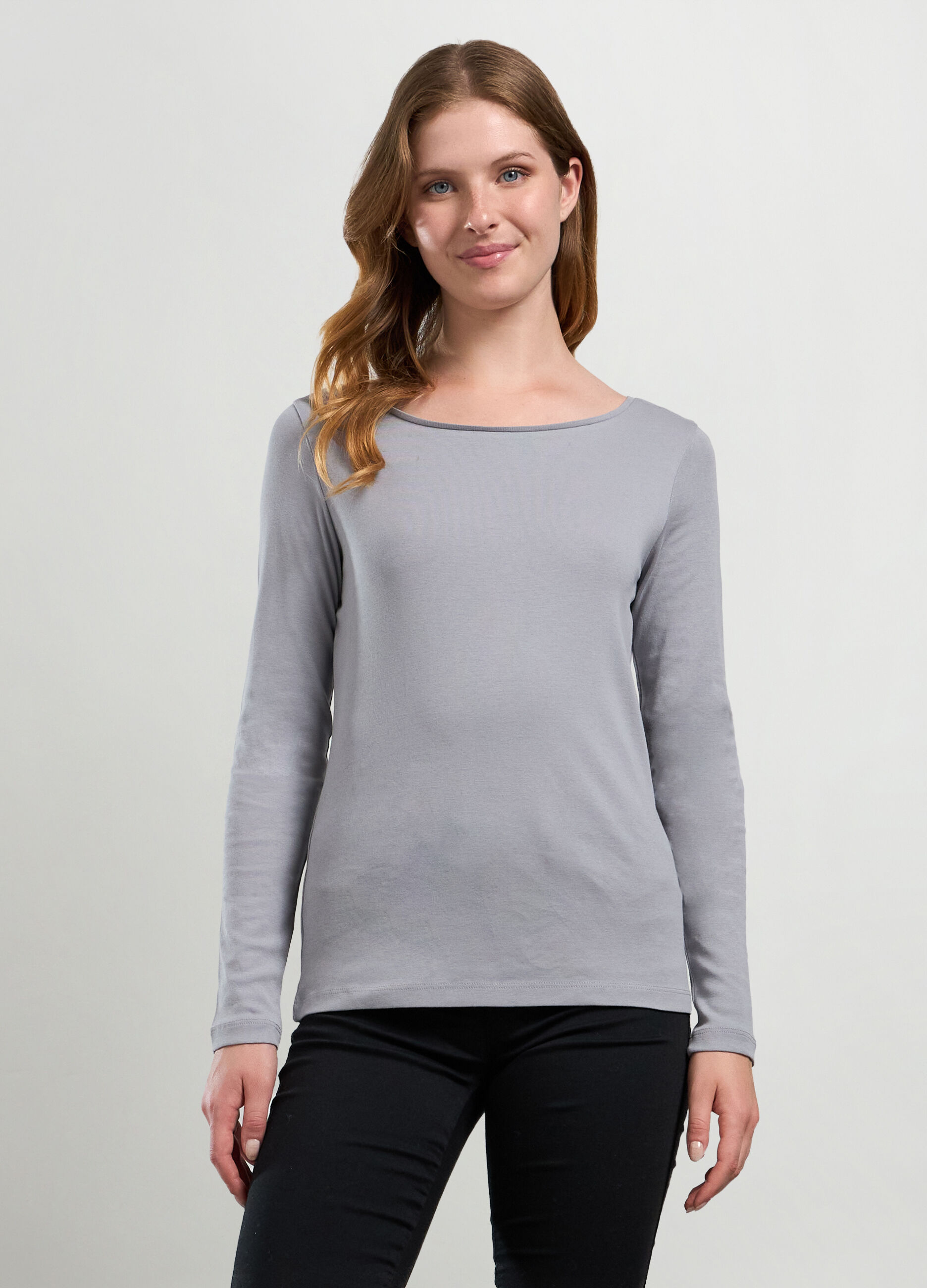 T-shirt in puro cotone donna_0