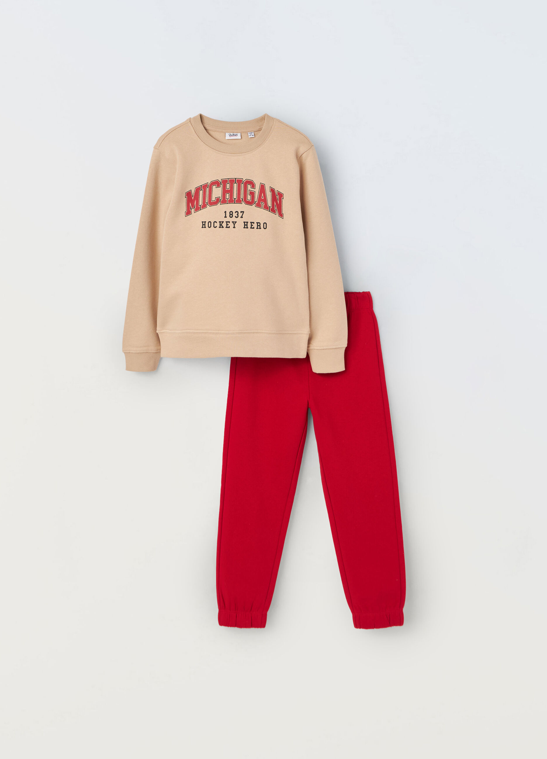 Jogging set in puro cotone bambino_0