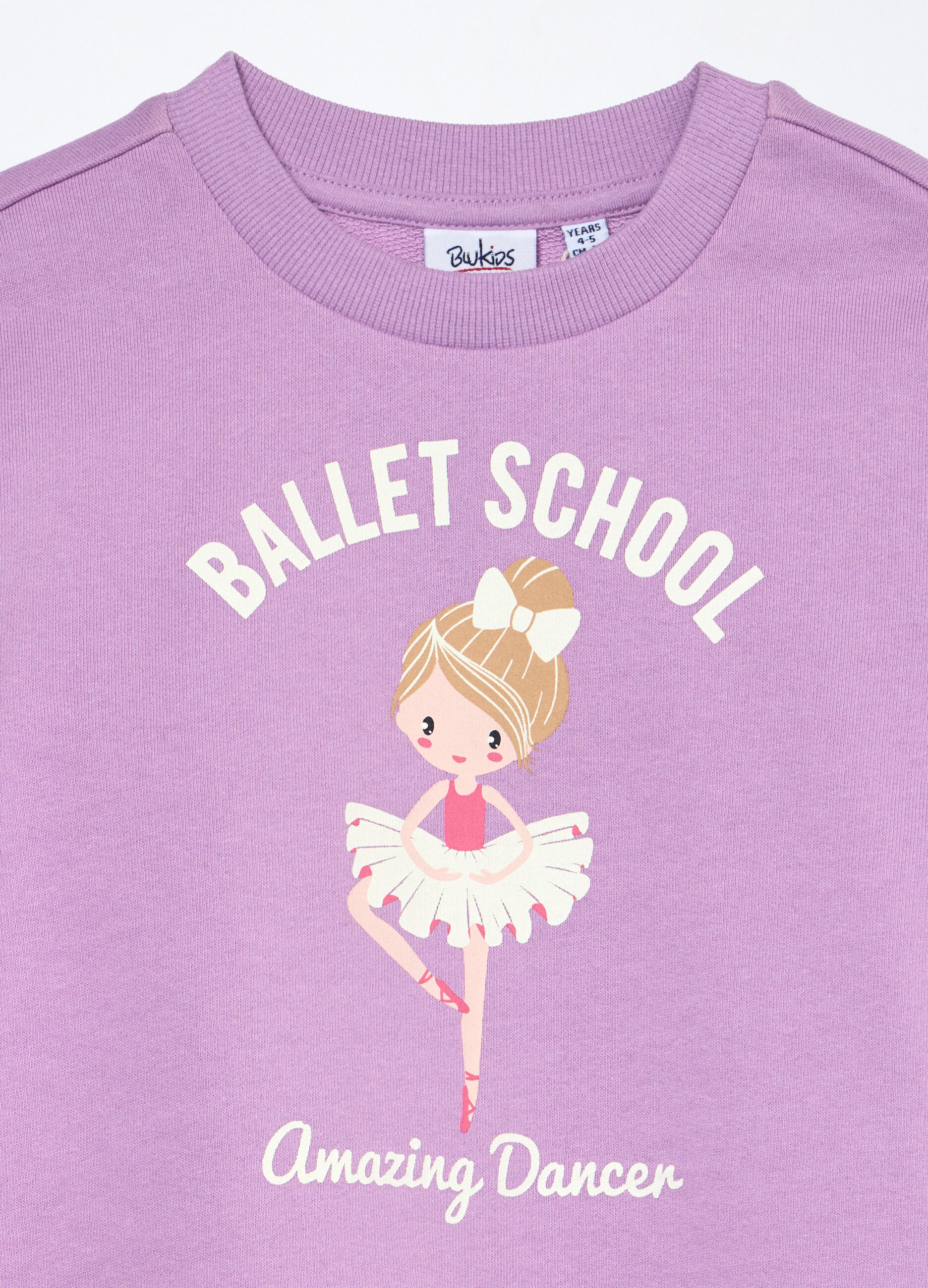 Jogging set in french terry di puro cotone bambina_2