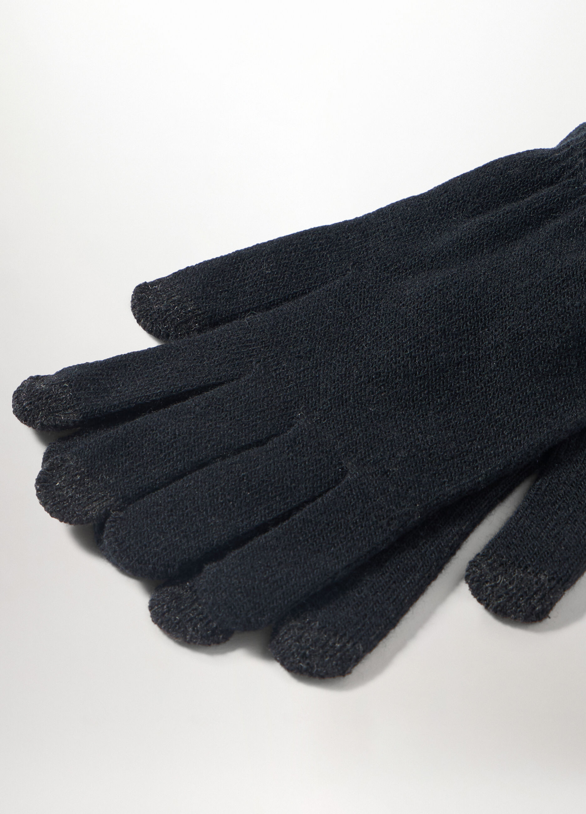 Guanti in maglia touch screen uomo_1