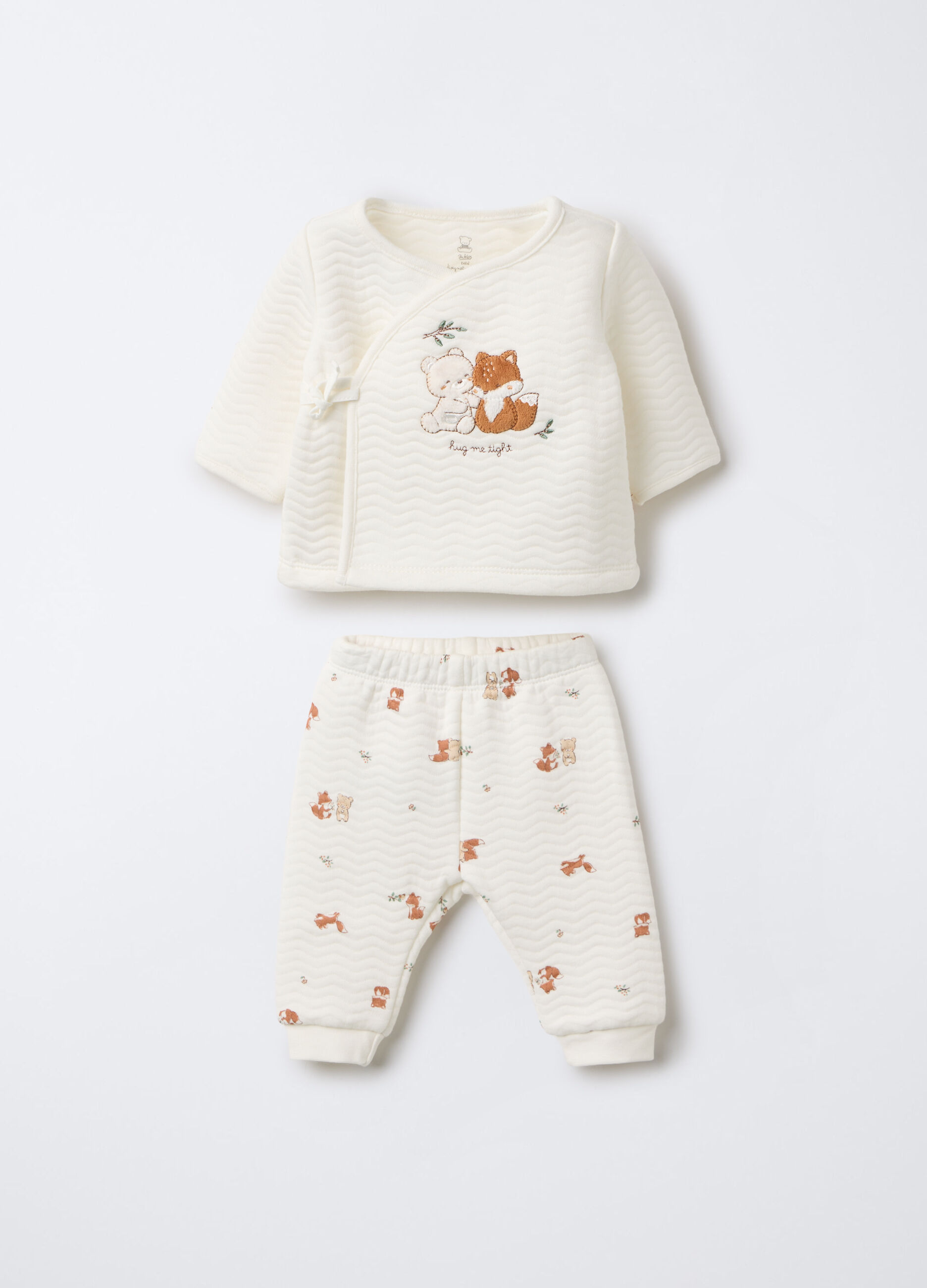 Set in matelass&eacute; misto cotone neonata_0
