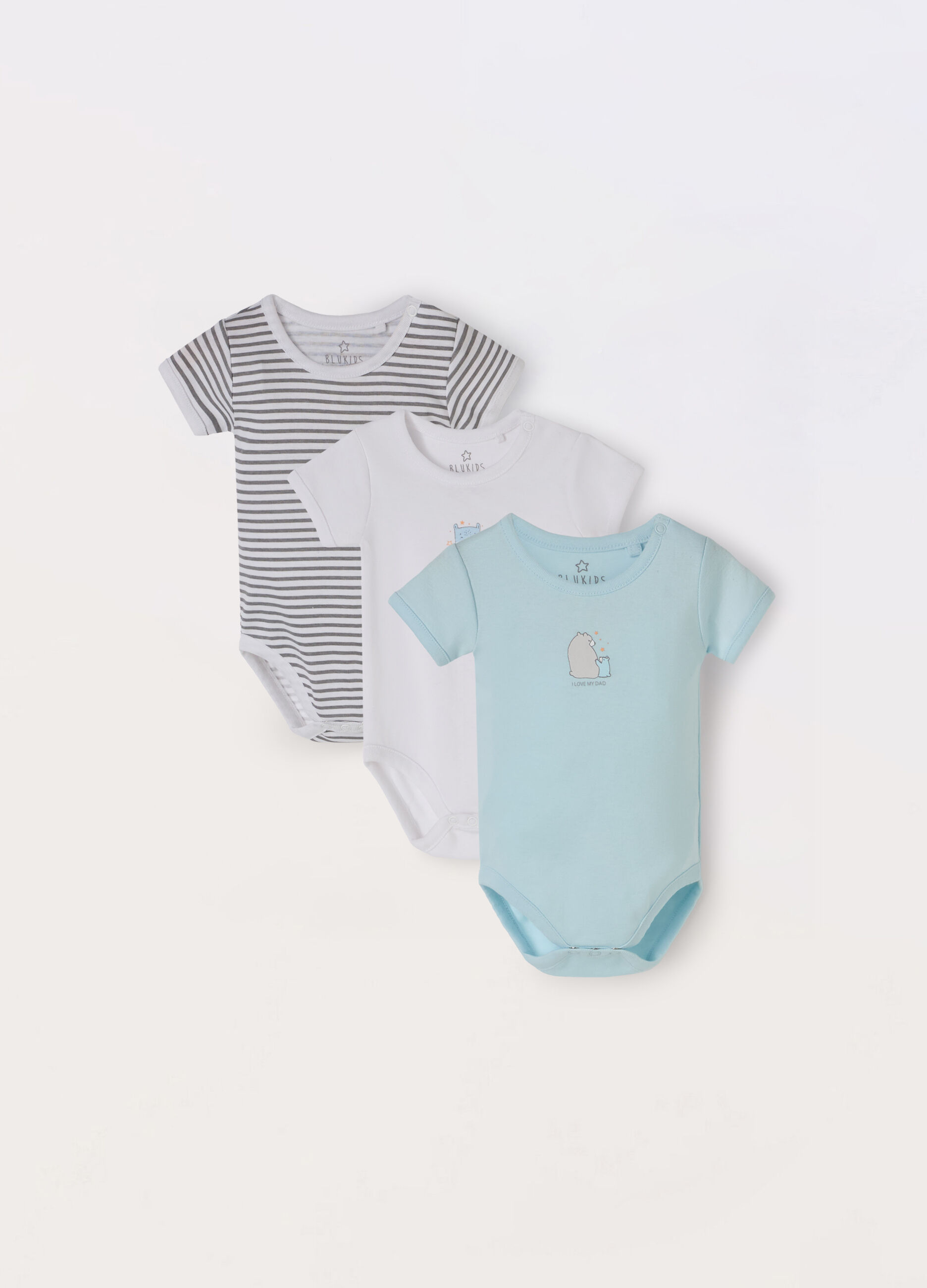 Pack 3 body in puro cotone neonato_0