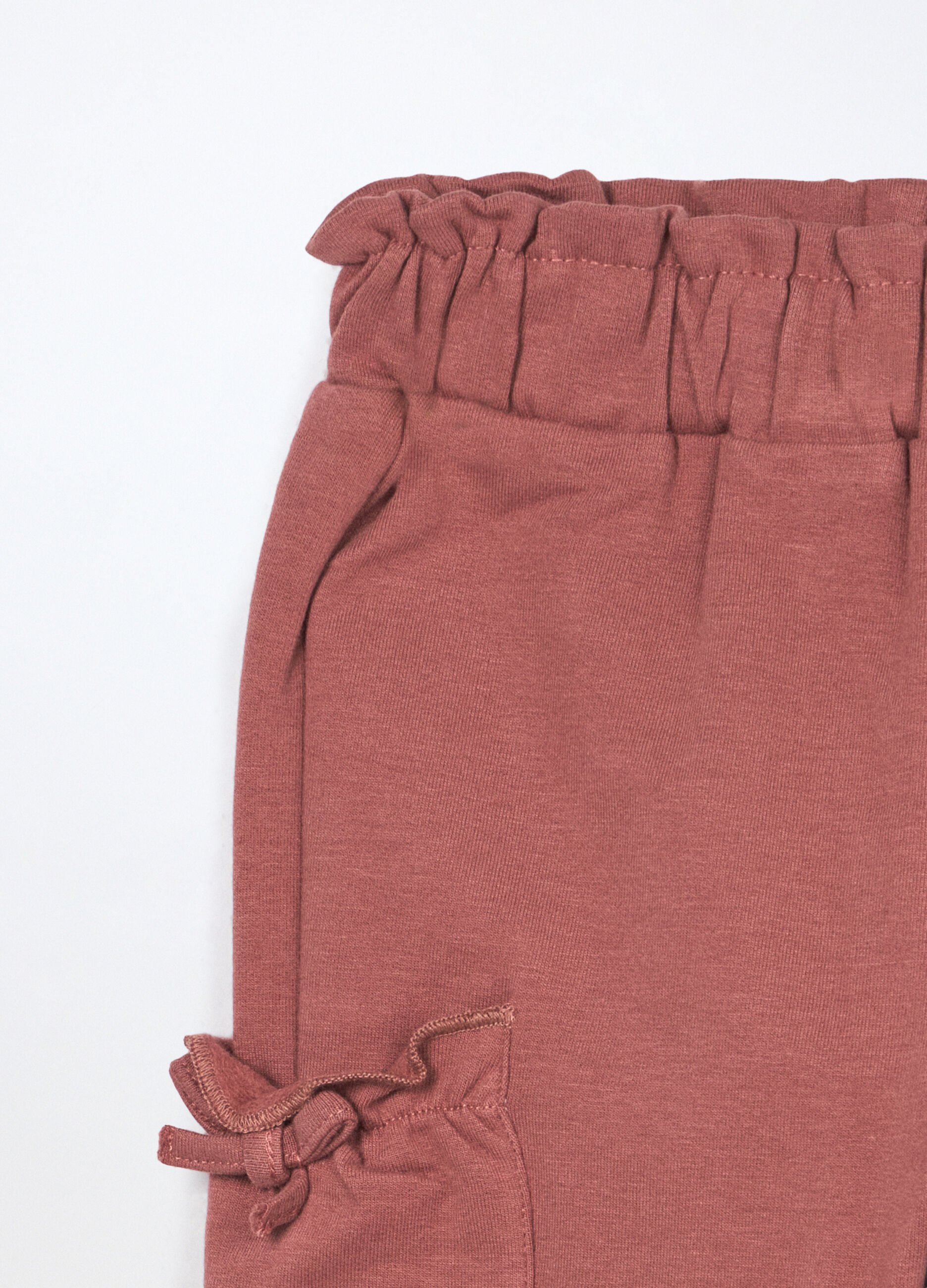 Joggers in french terry di cotone stretch neonata_2