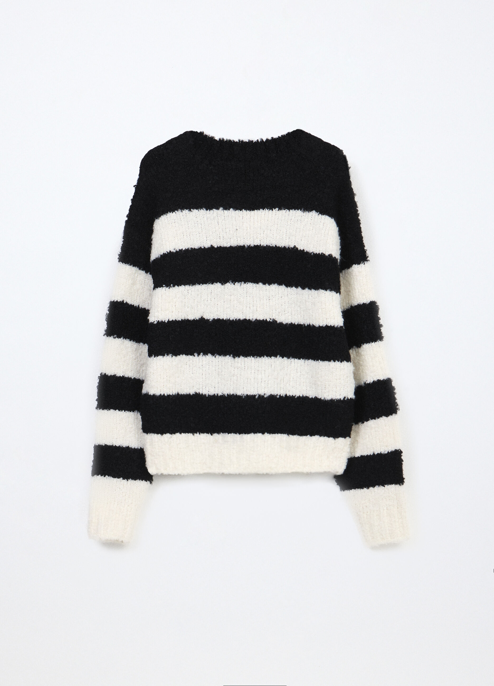 Tricot misto lana a righe bambina_1