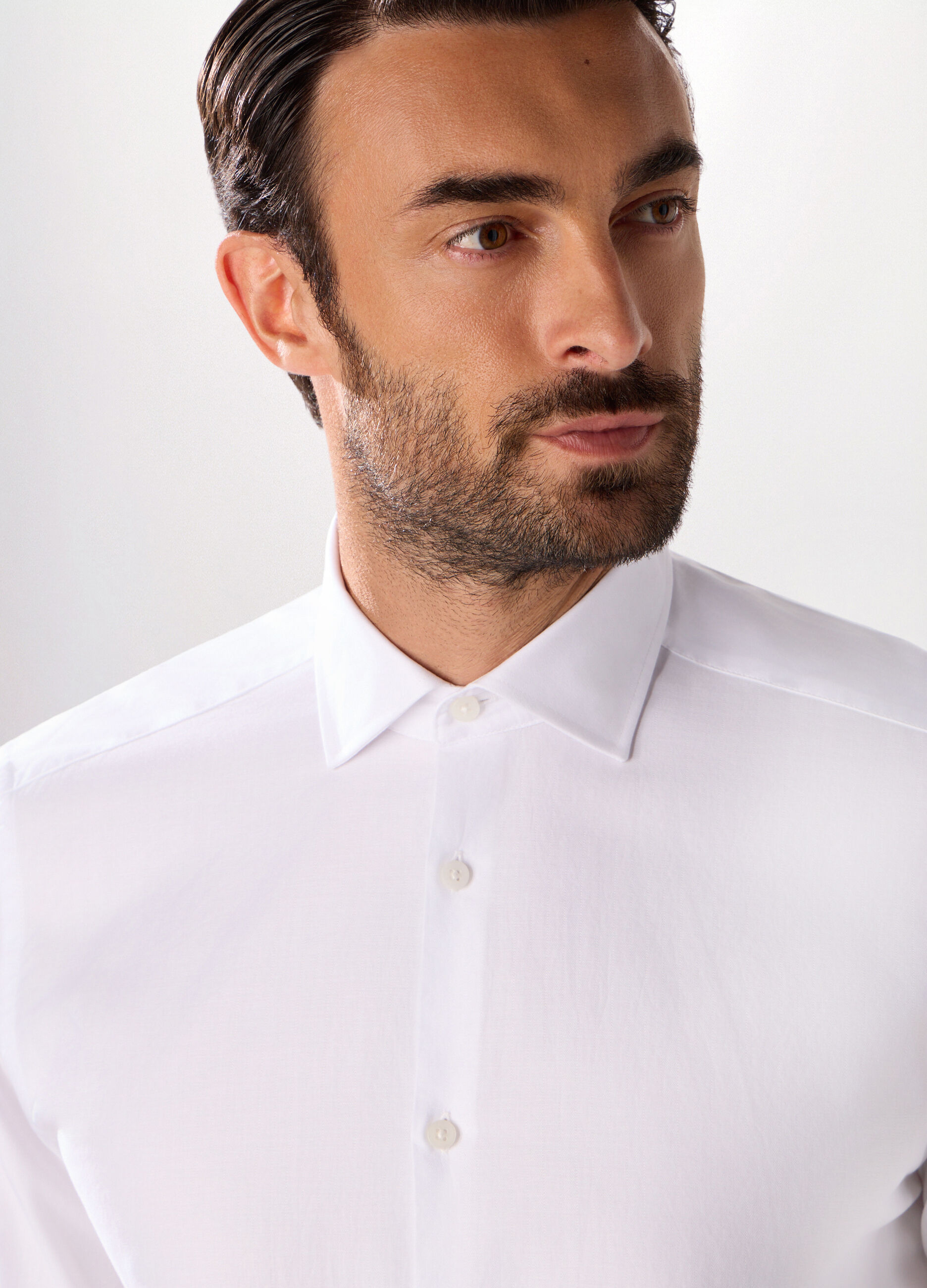 Camicia slim fit in puro cotone uomo_2