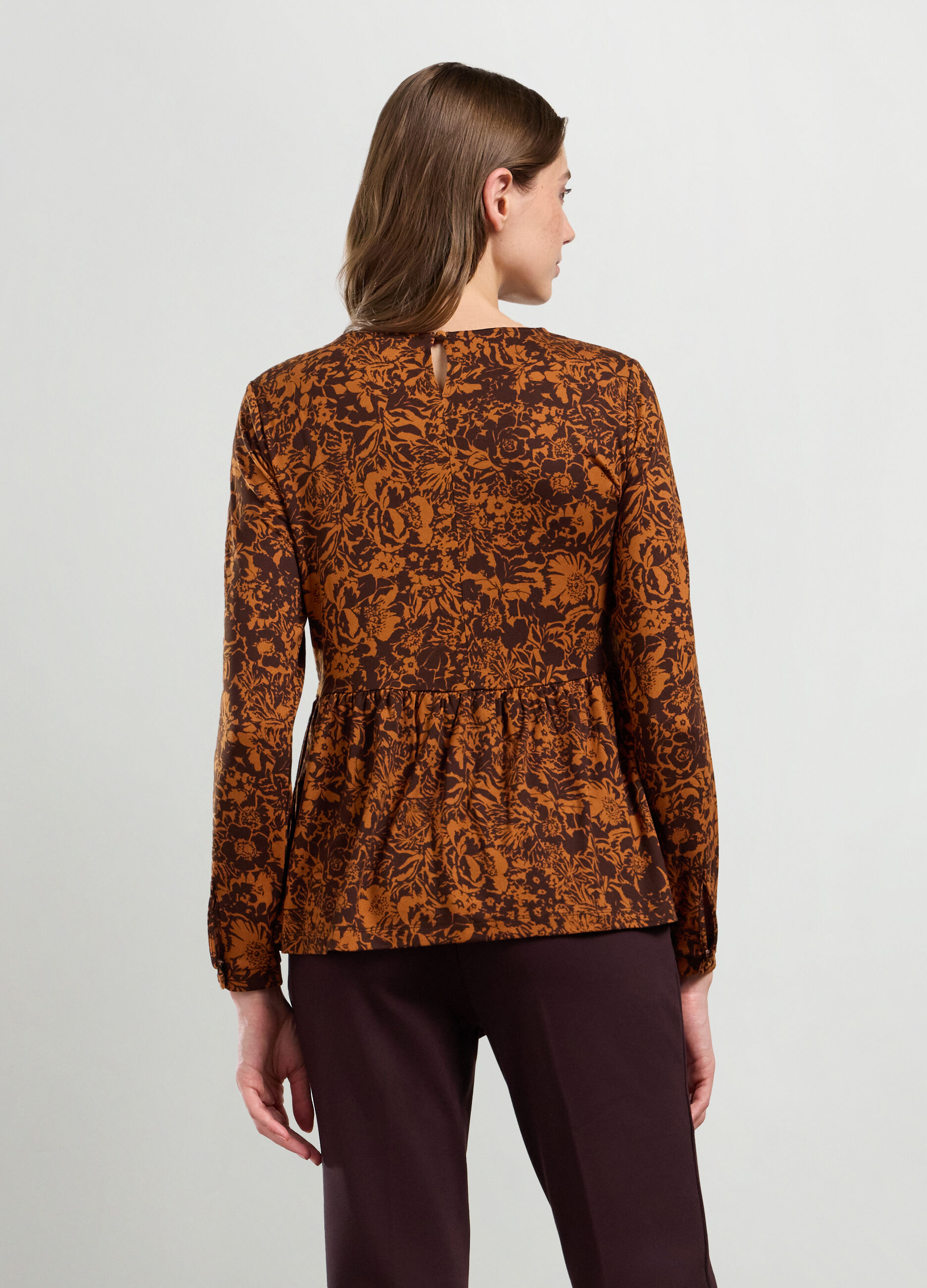 T-shirt in jersey con stampa donna_1