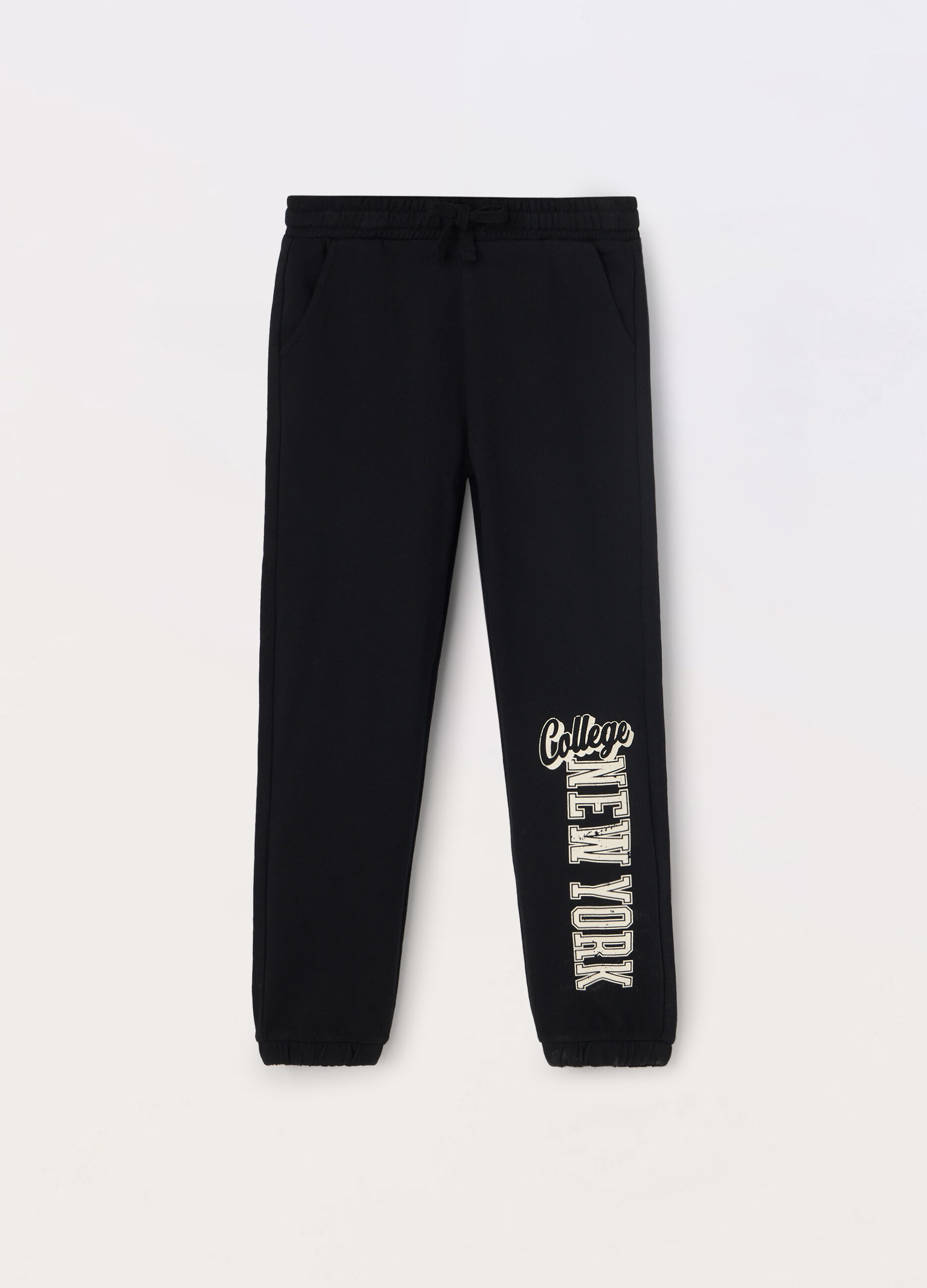 Jogger in french terry di puro cotone ragazza_0