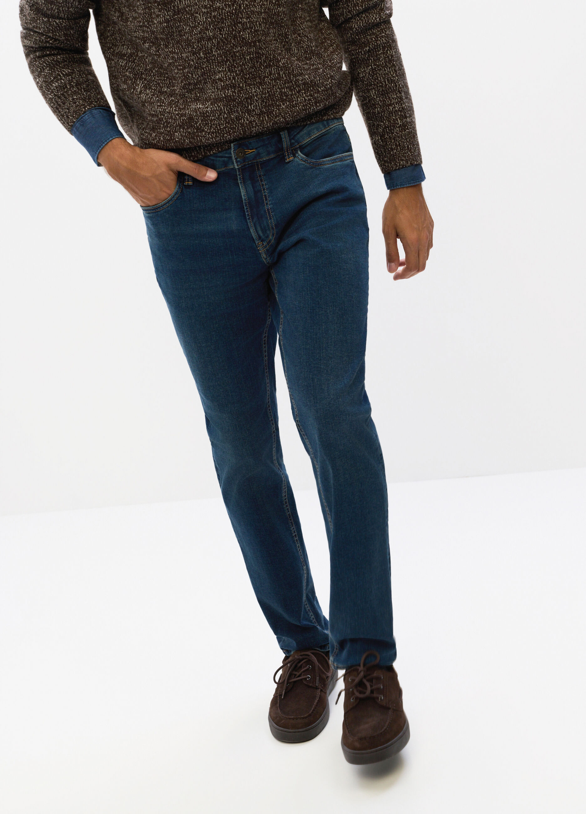 Jeans slim fit in denim stretch uomo