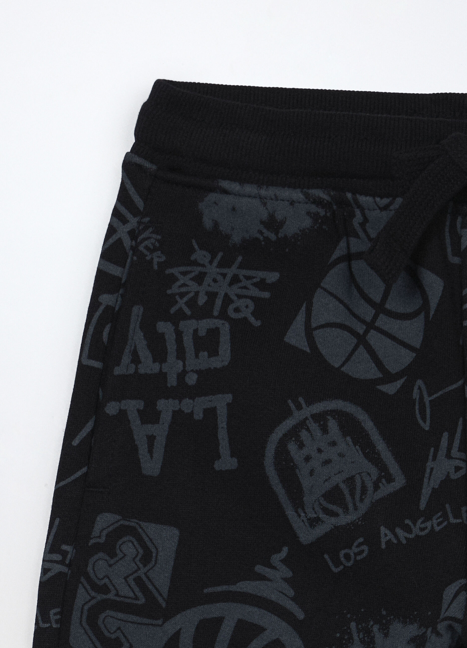 Jogger in puro cotone fleece bambino_2