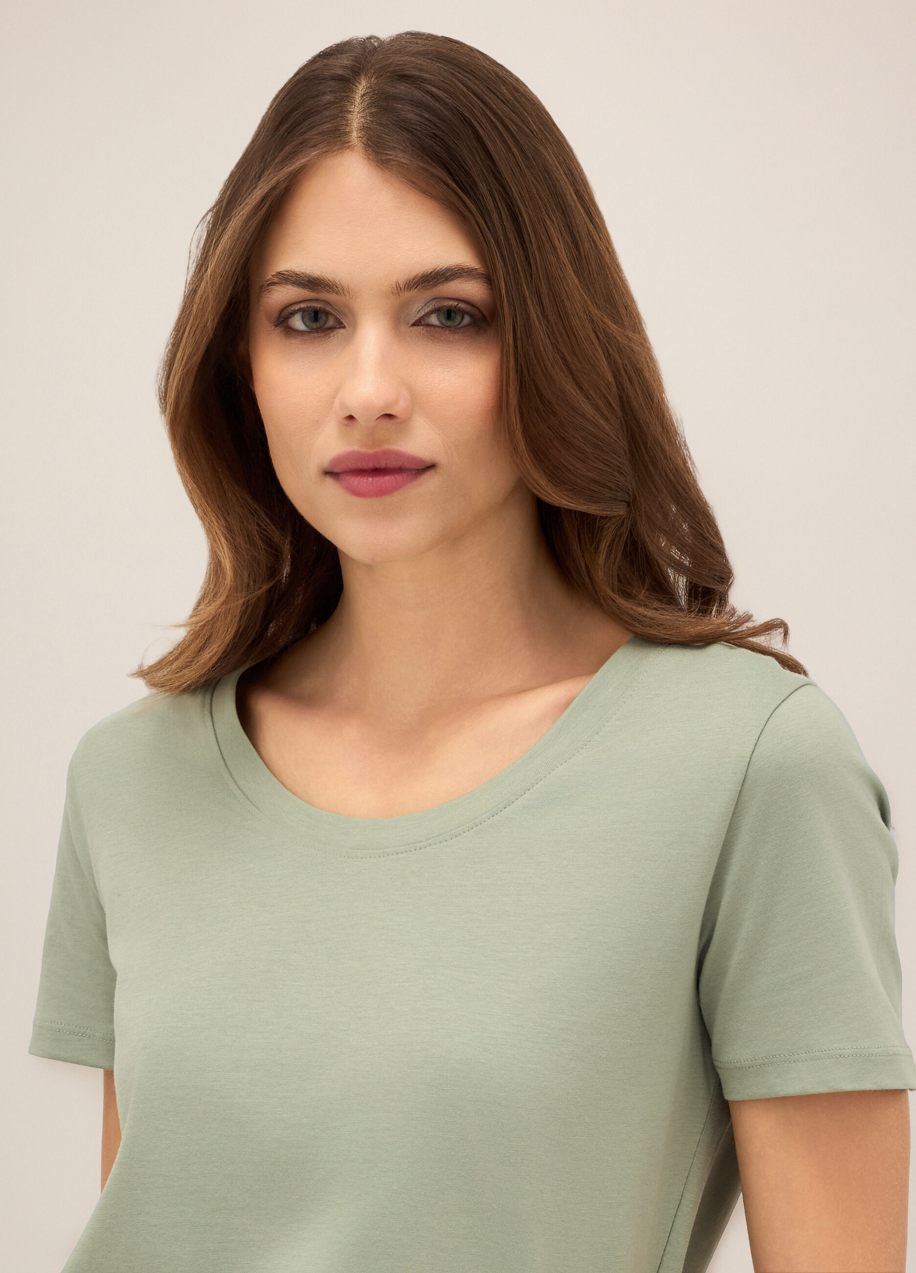 T-shirt in puro cotone donna_2