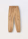 Jogger cargo in twill di misto cotone bambina_0