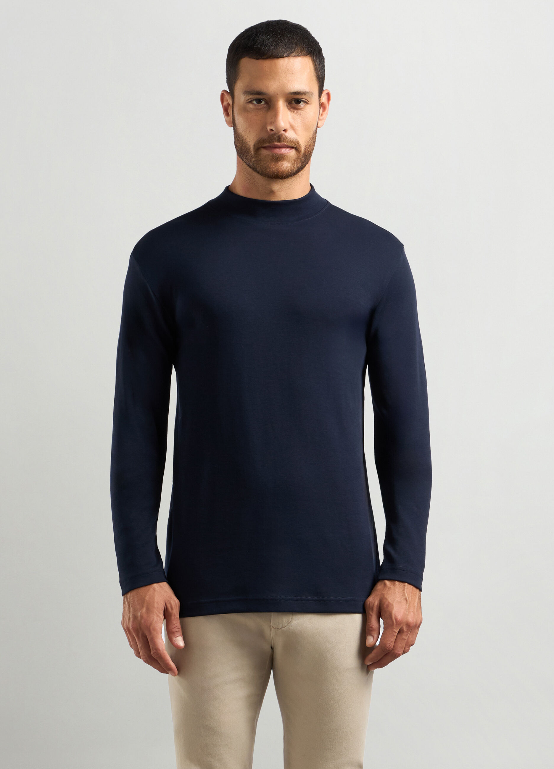 Lupetto in interlock di puro cotone uomo_0