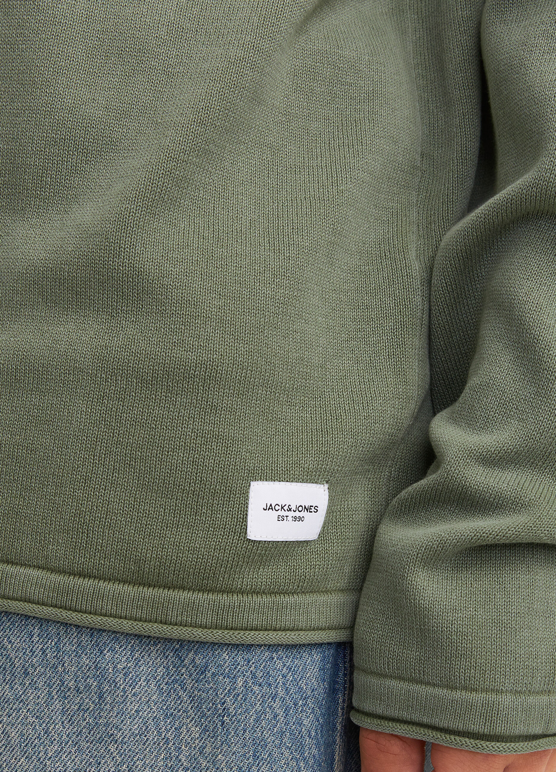 Maglione girocollo in cotone uomo