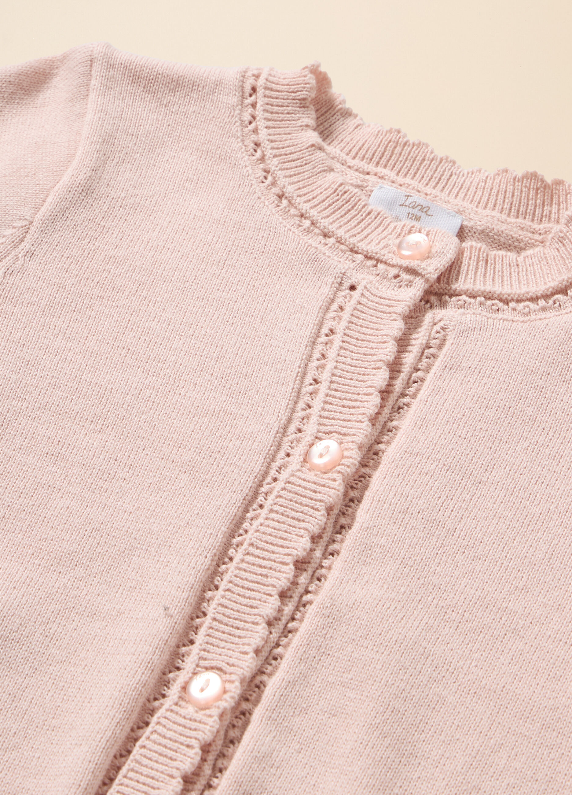 Cardigan in puro cotone IANA neonata_1