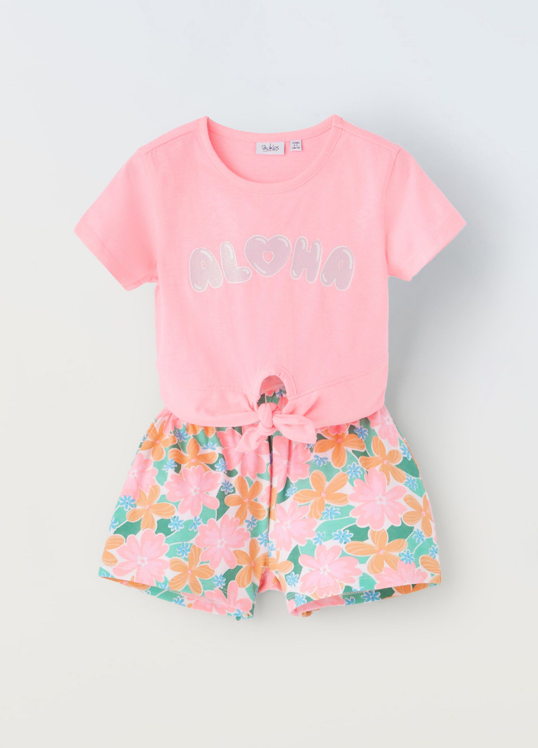 Jogging set con stampa bambina_0