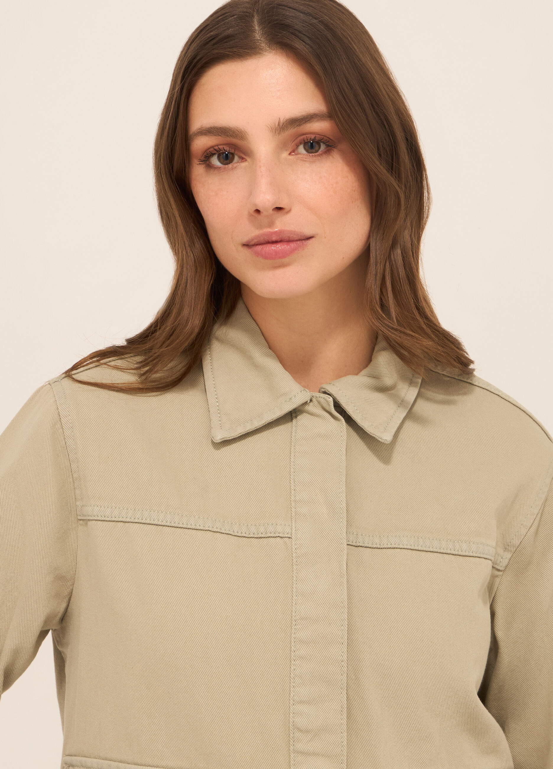 Giacca in denim di puro cotone donna_2