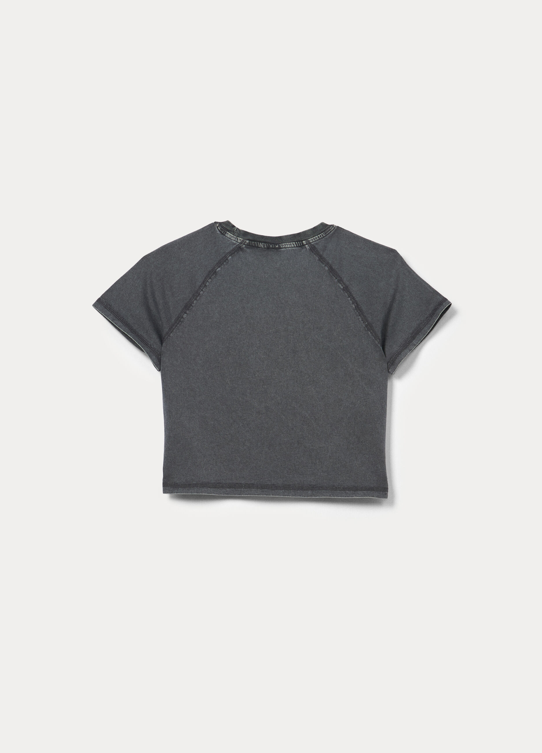 T-shirt boxy fit in jersey di puro cotone ragazza_1