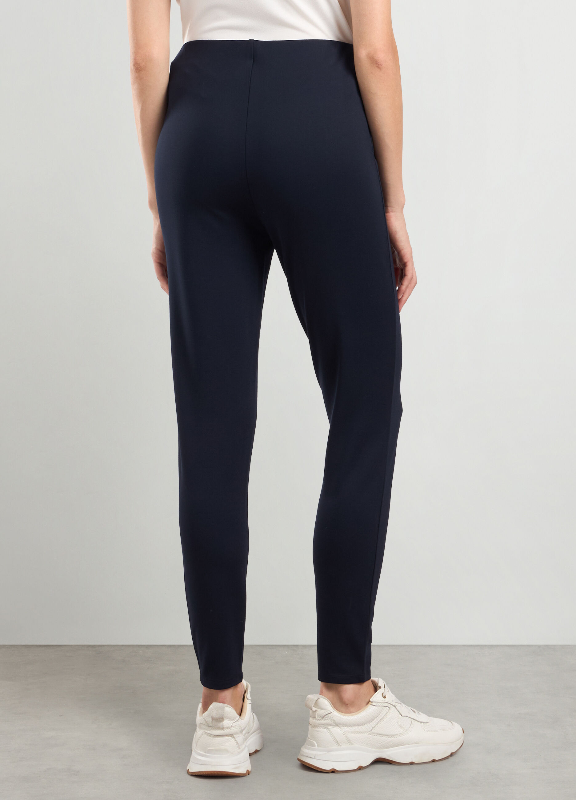 Leggings stretch in punto milano donna_1