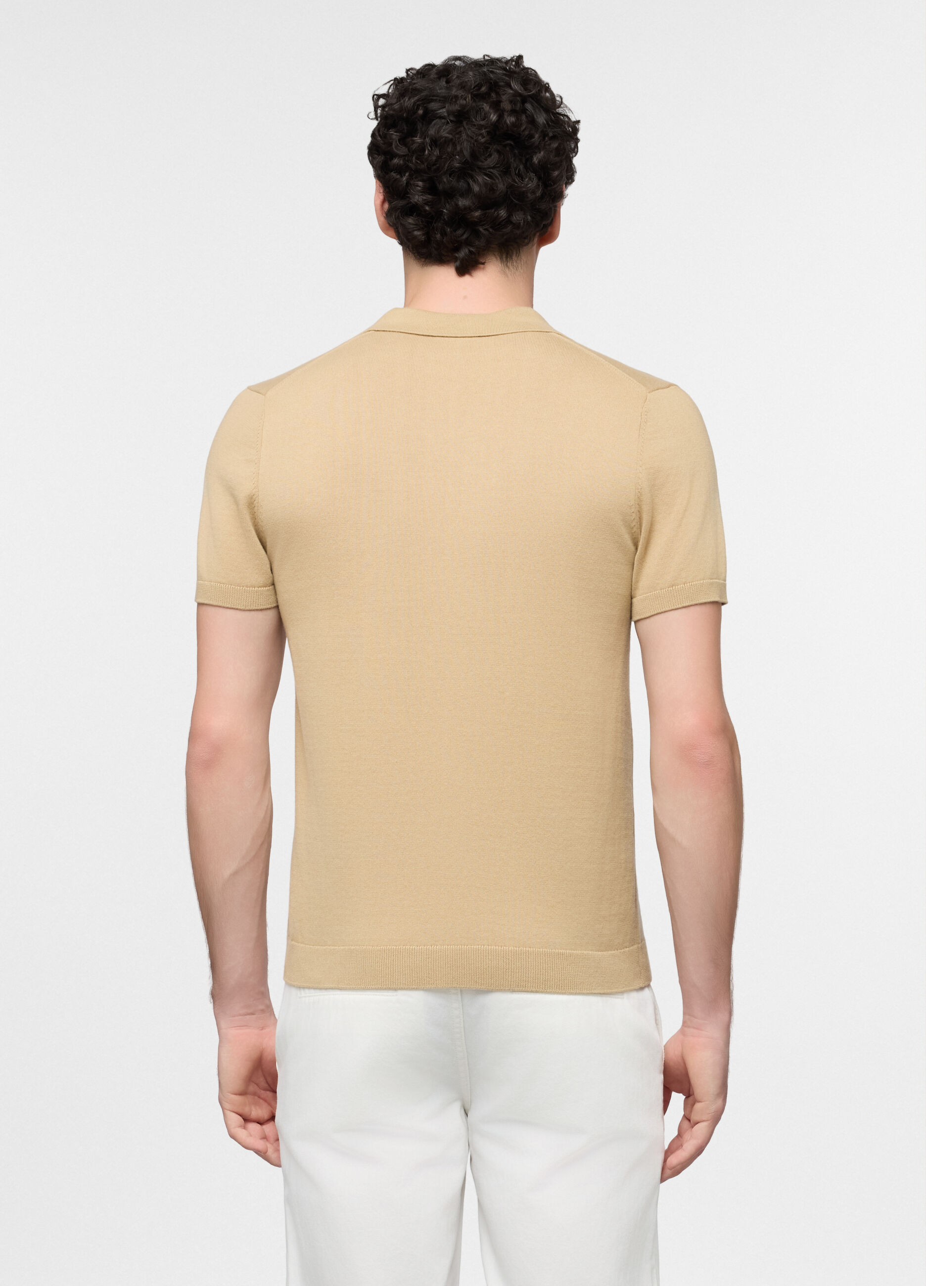 Polo a maniche corte senza bottoni uomo