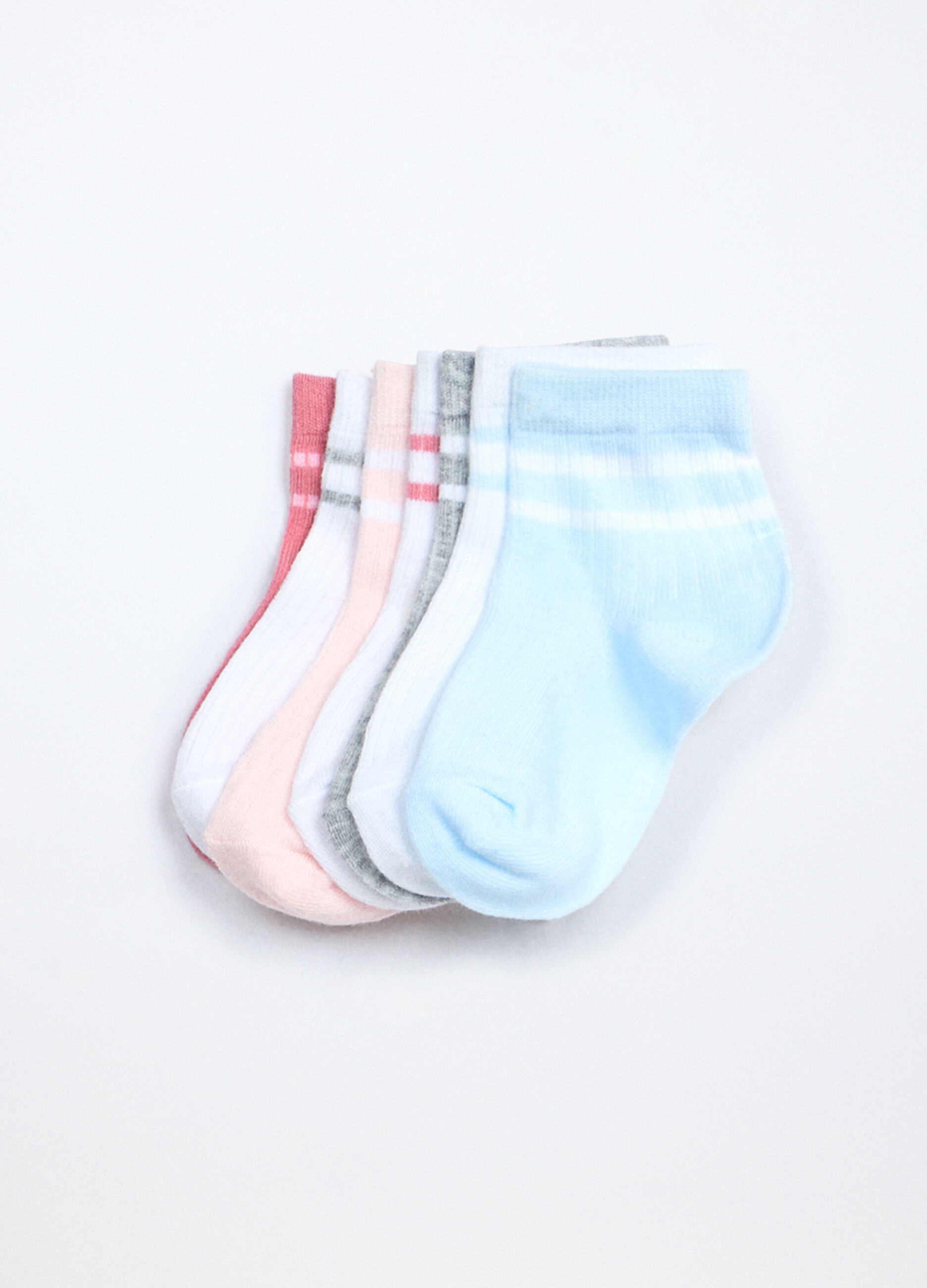 Pack 7 calze corte misto cotone bambina_0