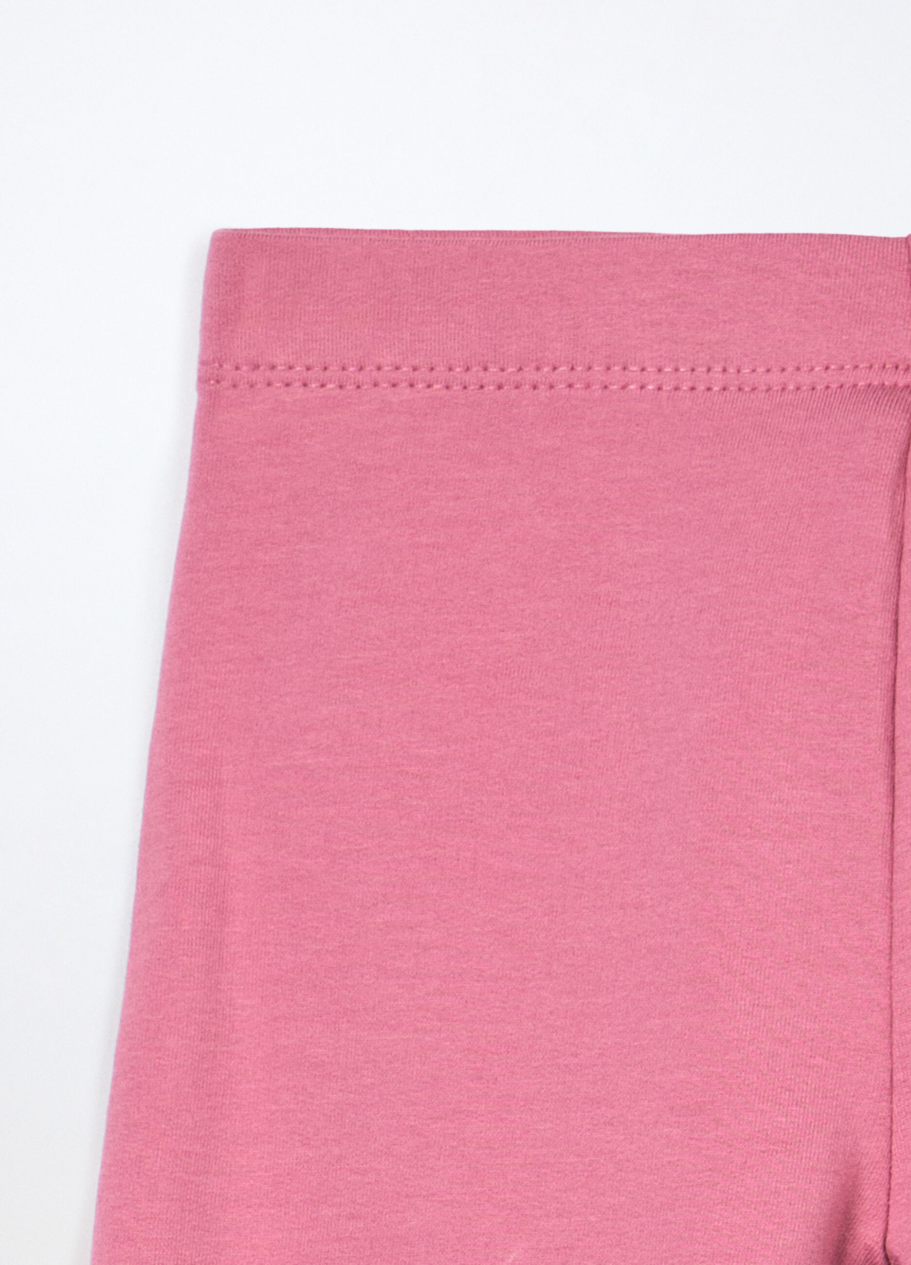 Leggings in french terry di cotone stretch bambina_2