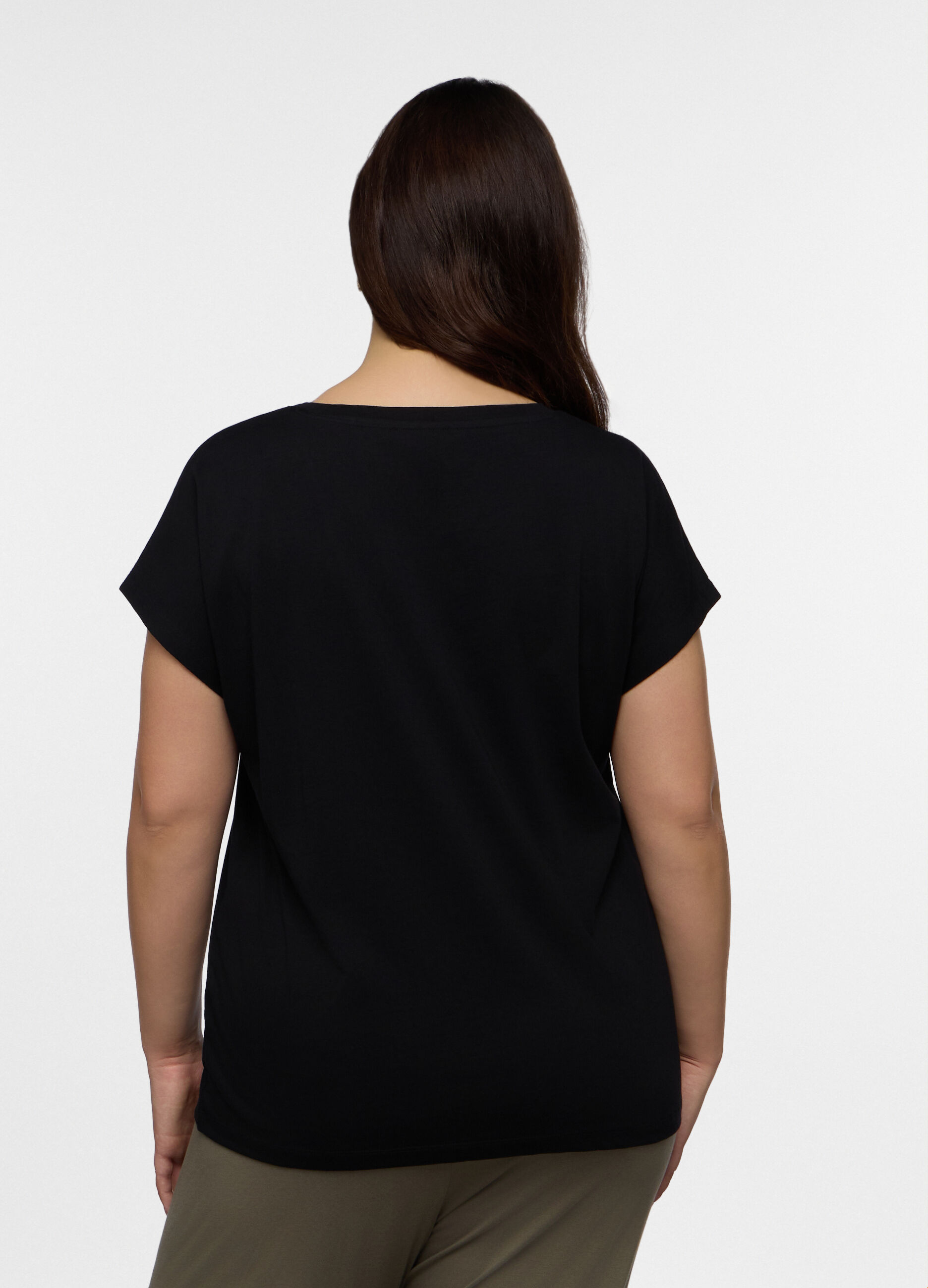 T-shirt girocollo donna curvy_1