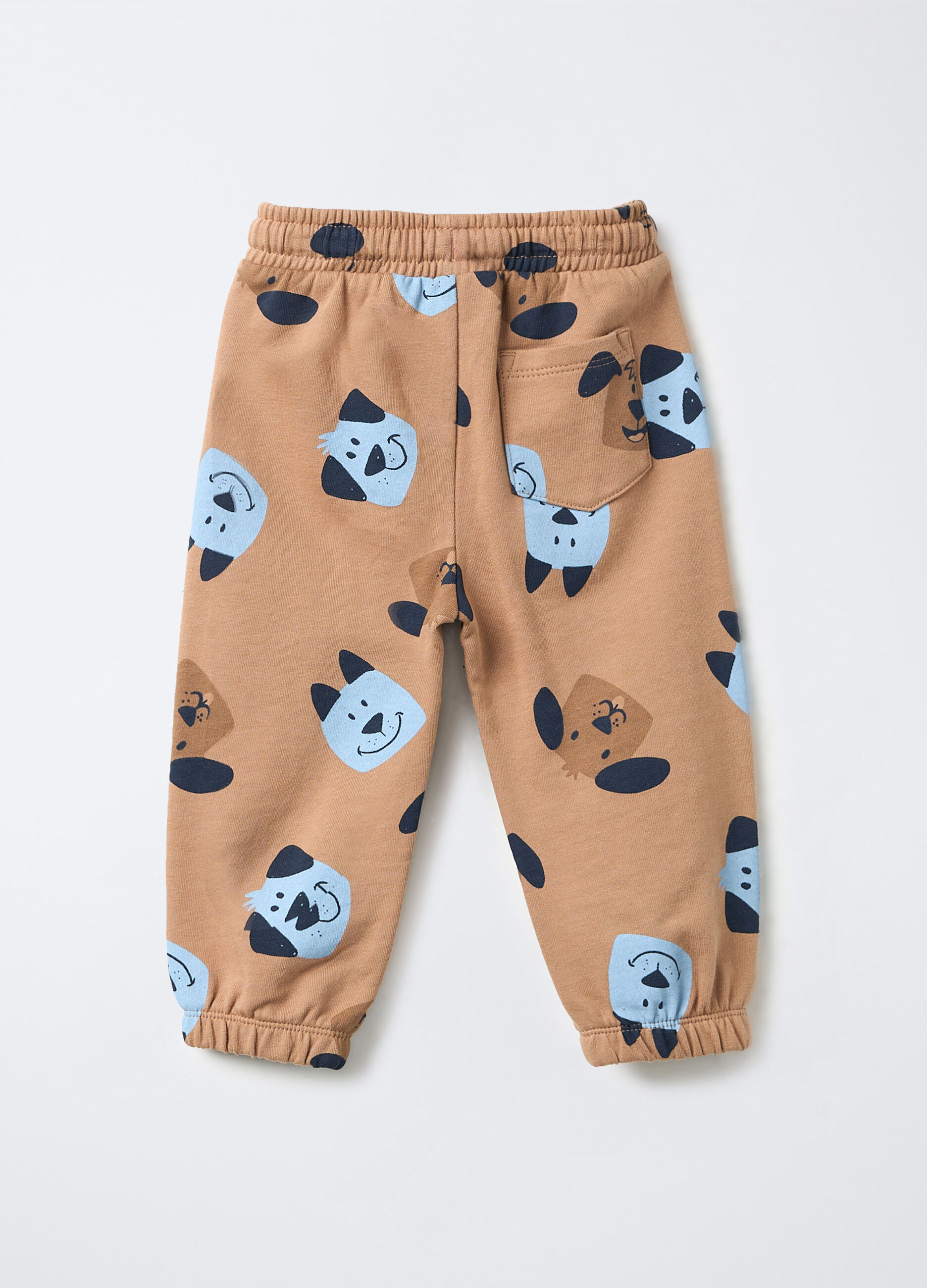 Jogger in puro cotone garzato Fir Regular bimbo_1