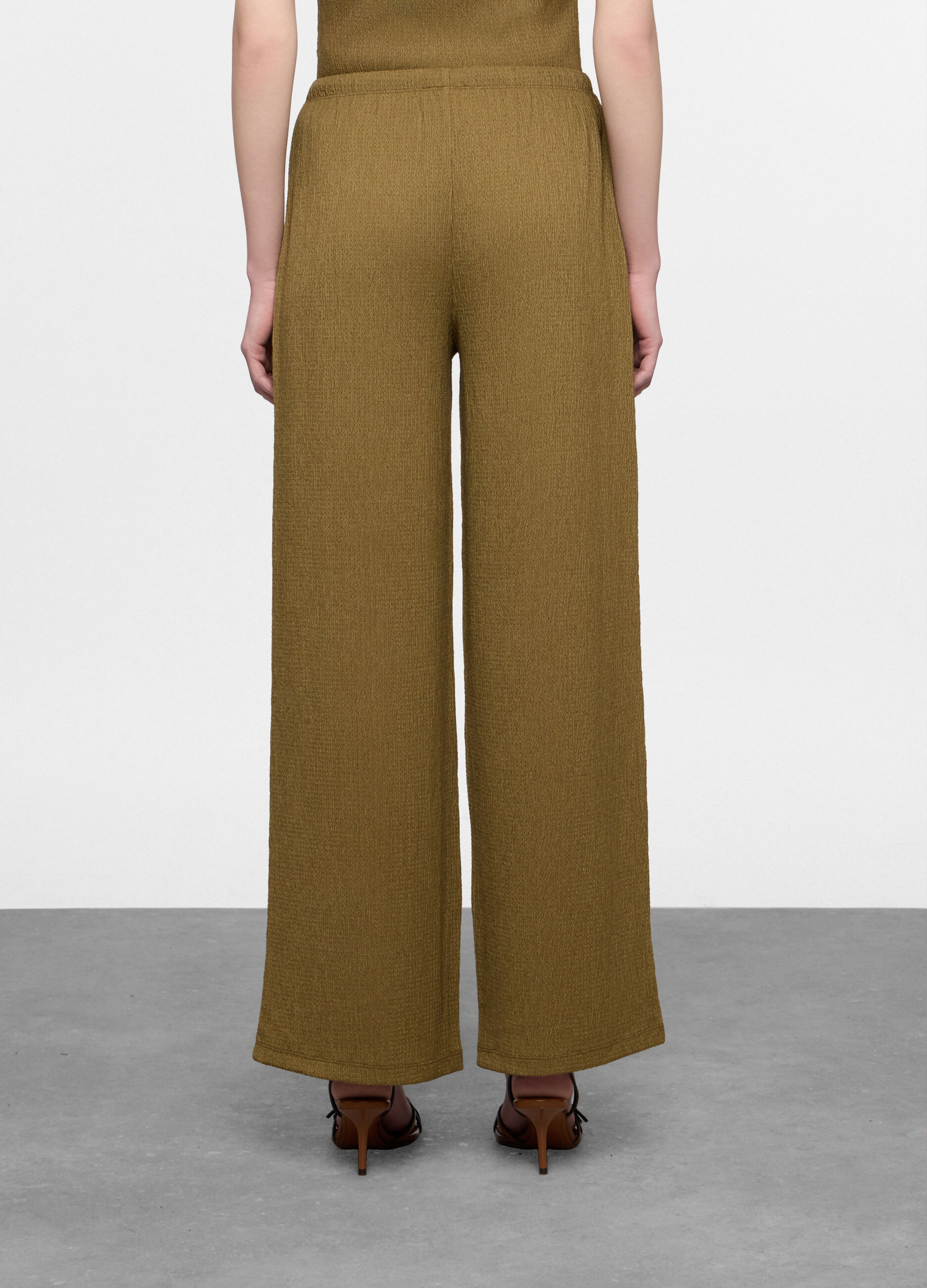 Pantaloni crepe misto viscosa comfort fit donna_1