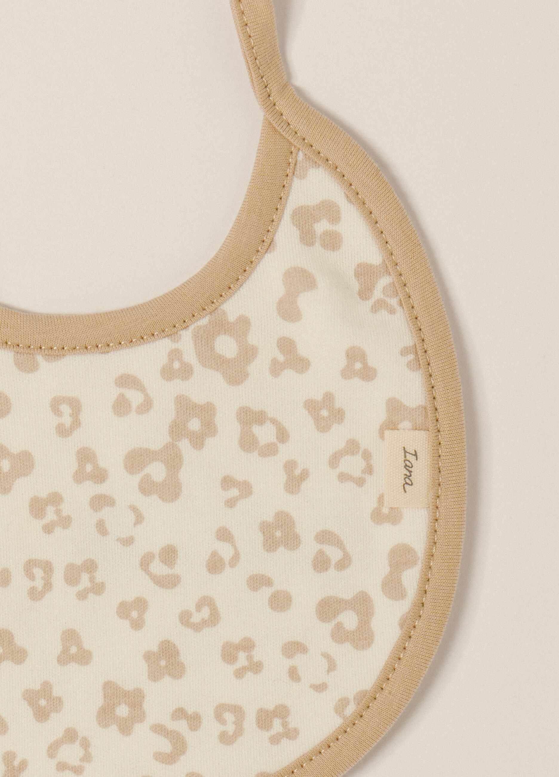 Pack 2 bavaglini in interlock di puro cotone IANA neonata_2