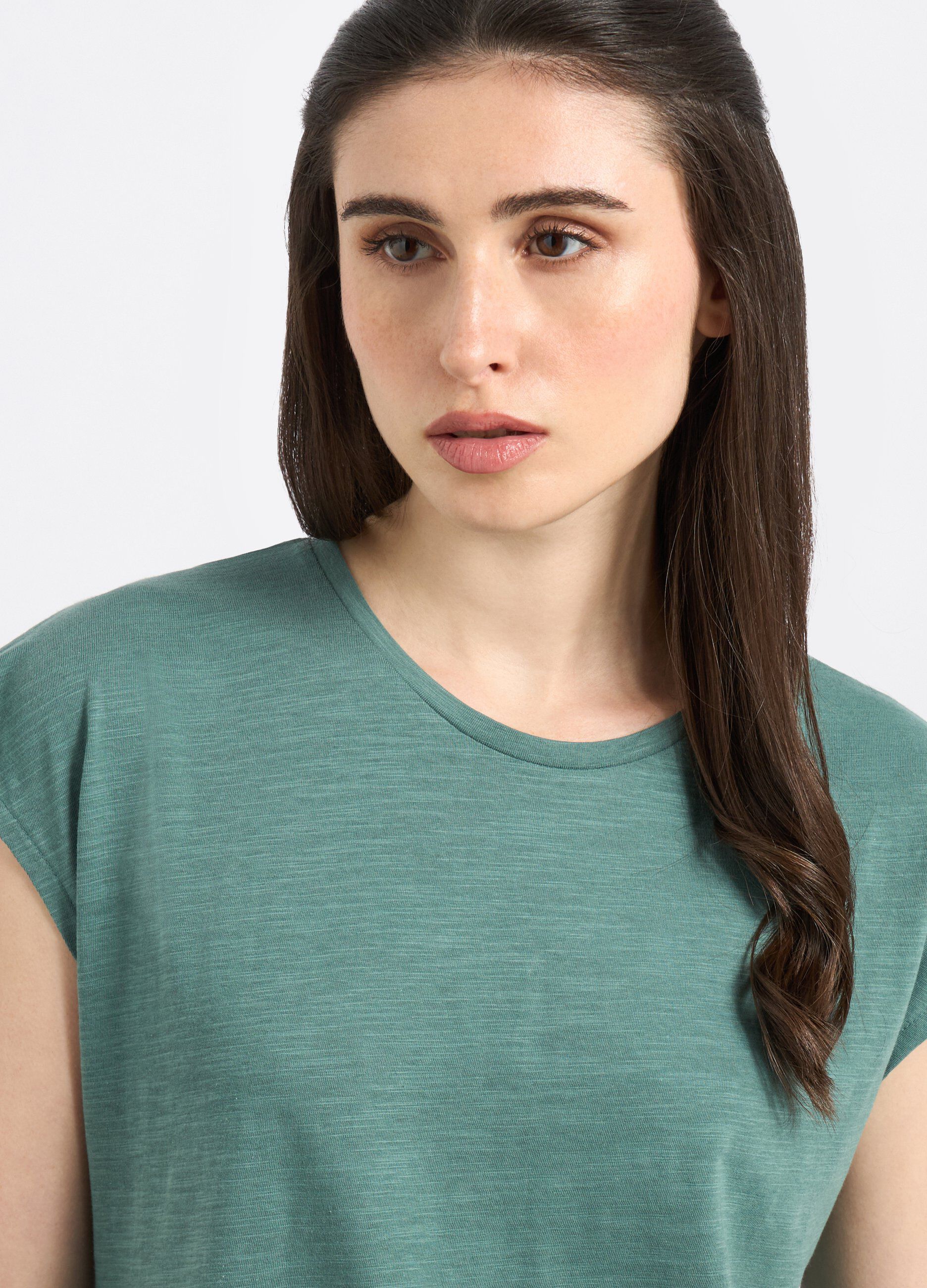 T-shirt in puro cotone donna_2