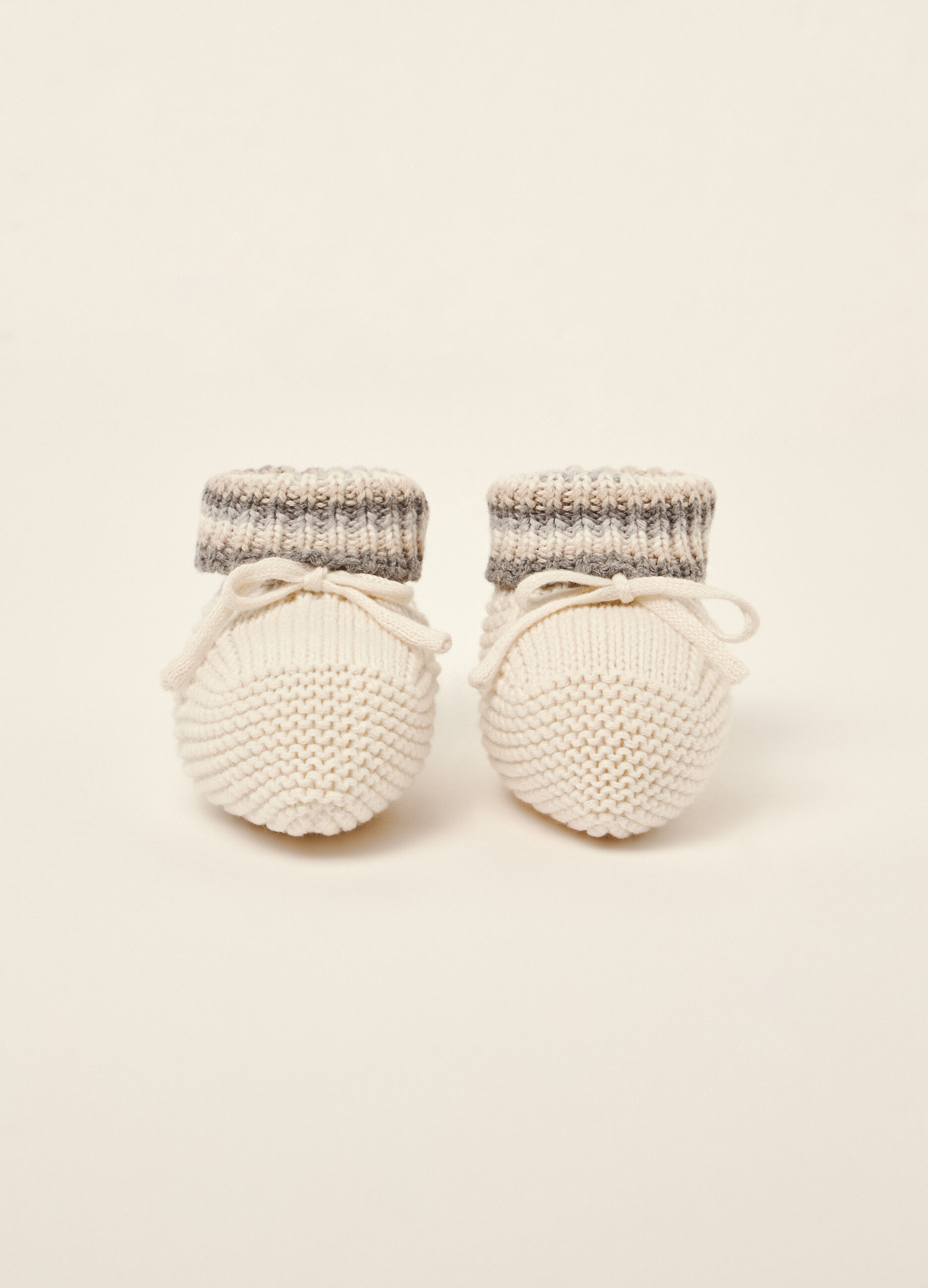 Scarpine in puro cotone tricot IANA neonata_0