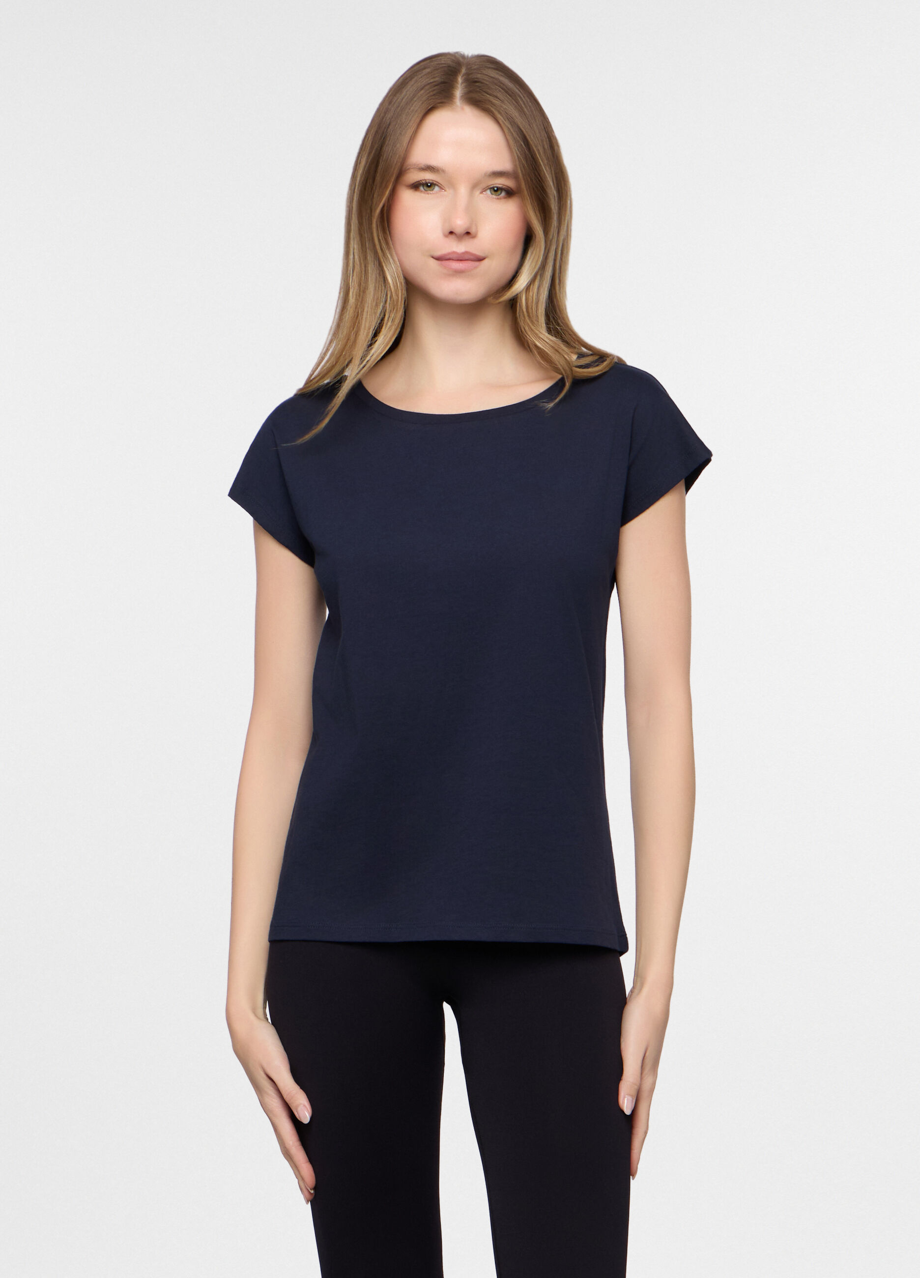 T-shirt girocollo donna_0