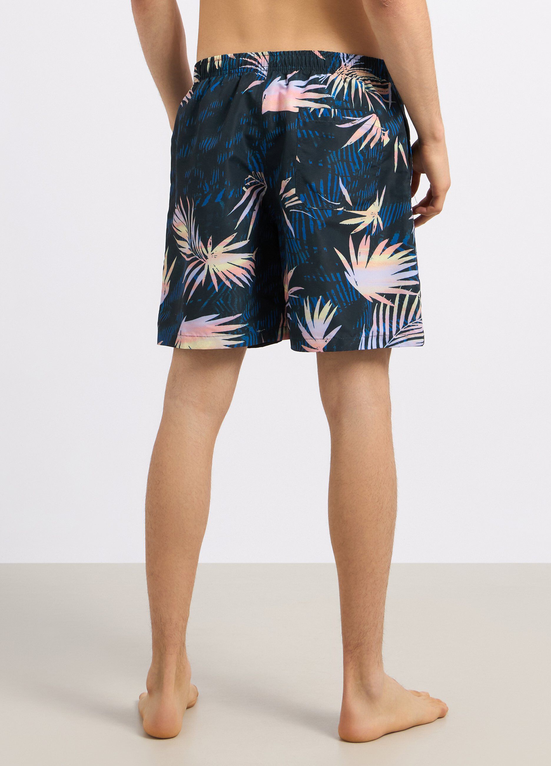 Costume shorts con stampa uomo_1