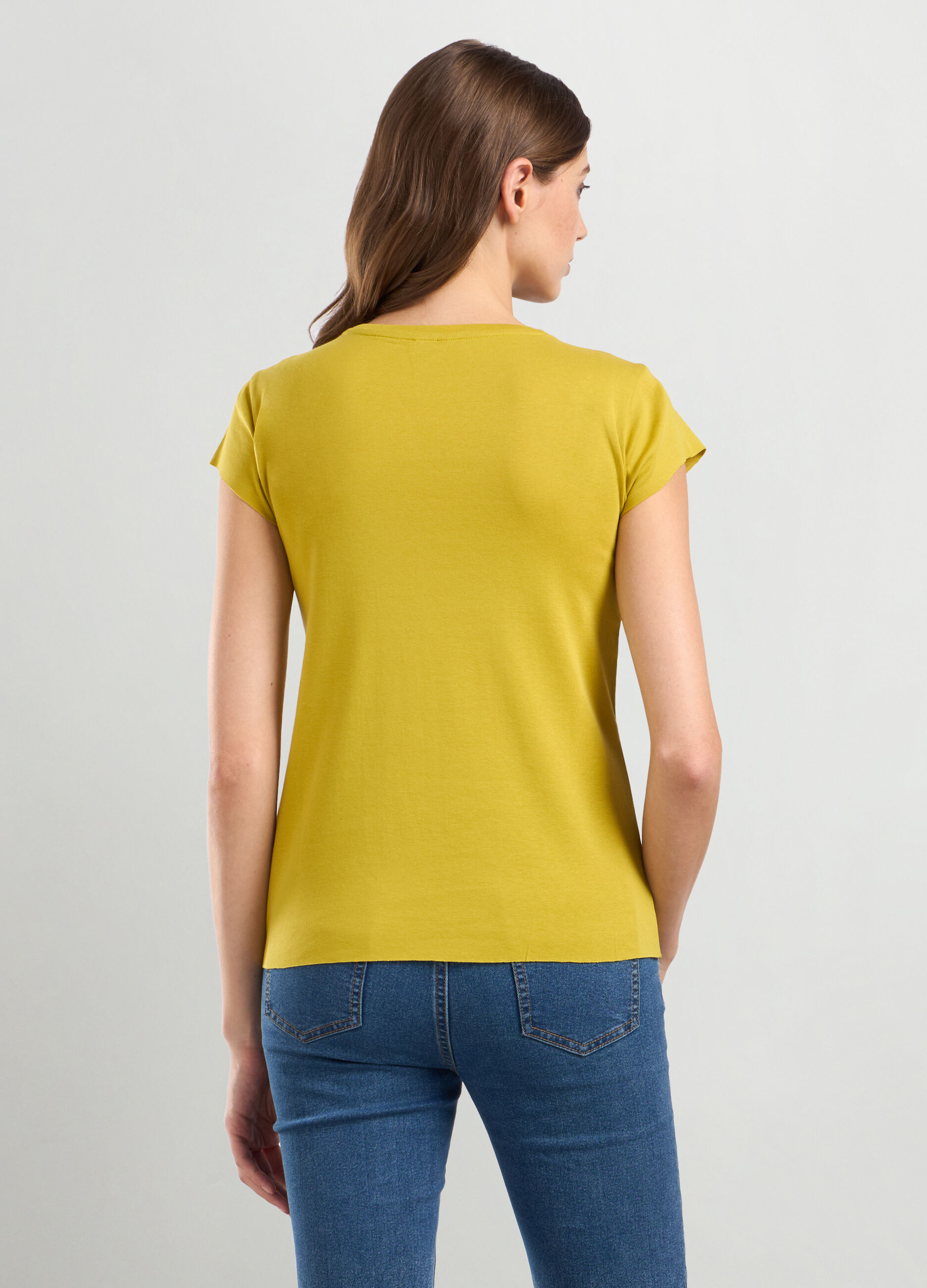 T-shirt in puro cotone donna_1
